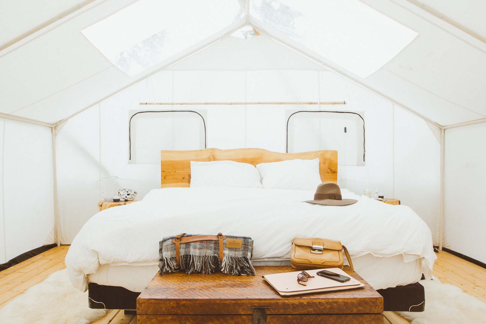 Inside the King Stargazer tent.