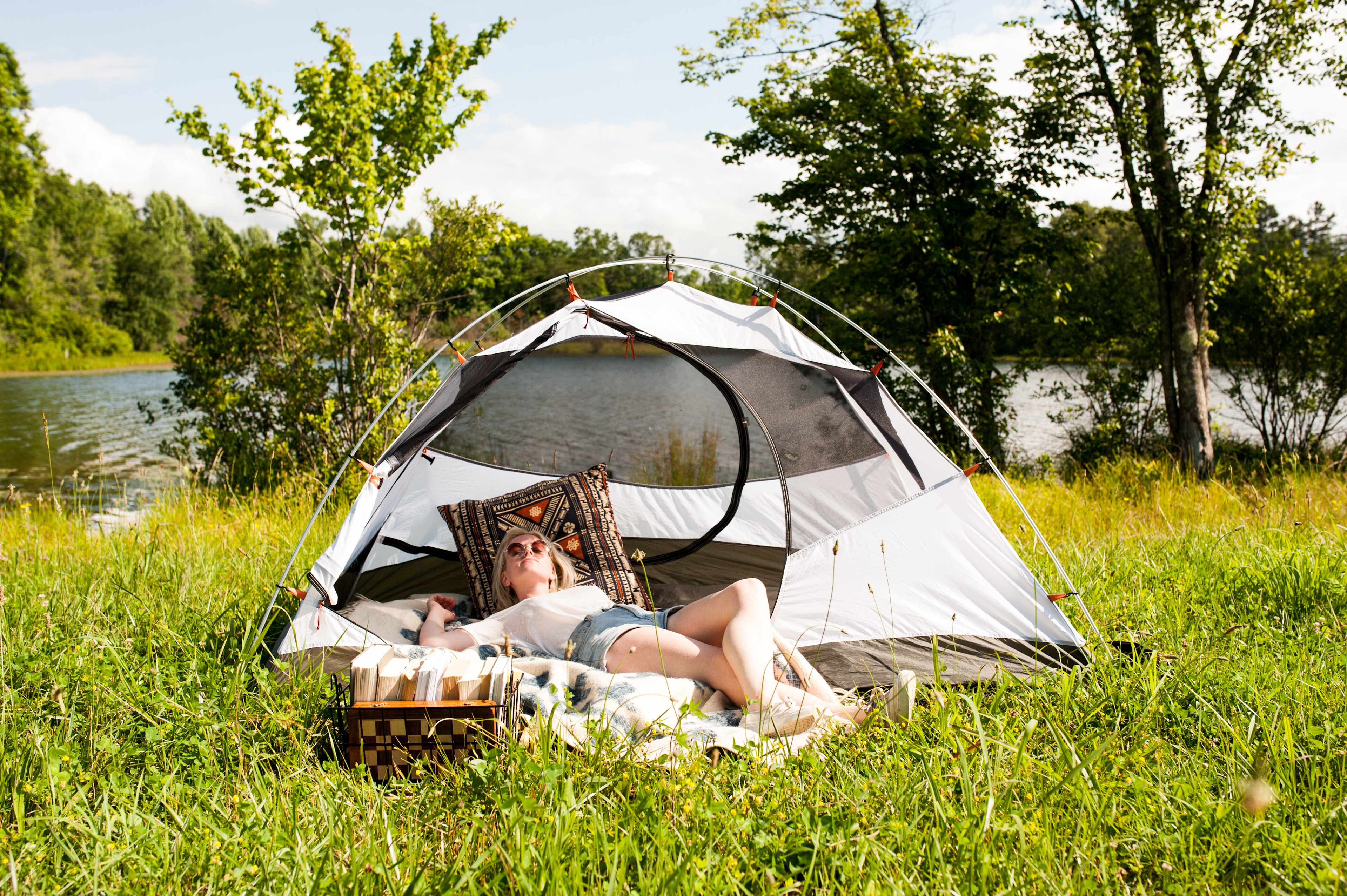 Lounge lazily in the lake life. 