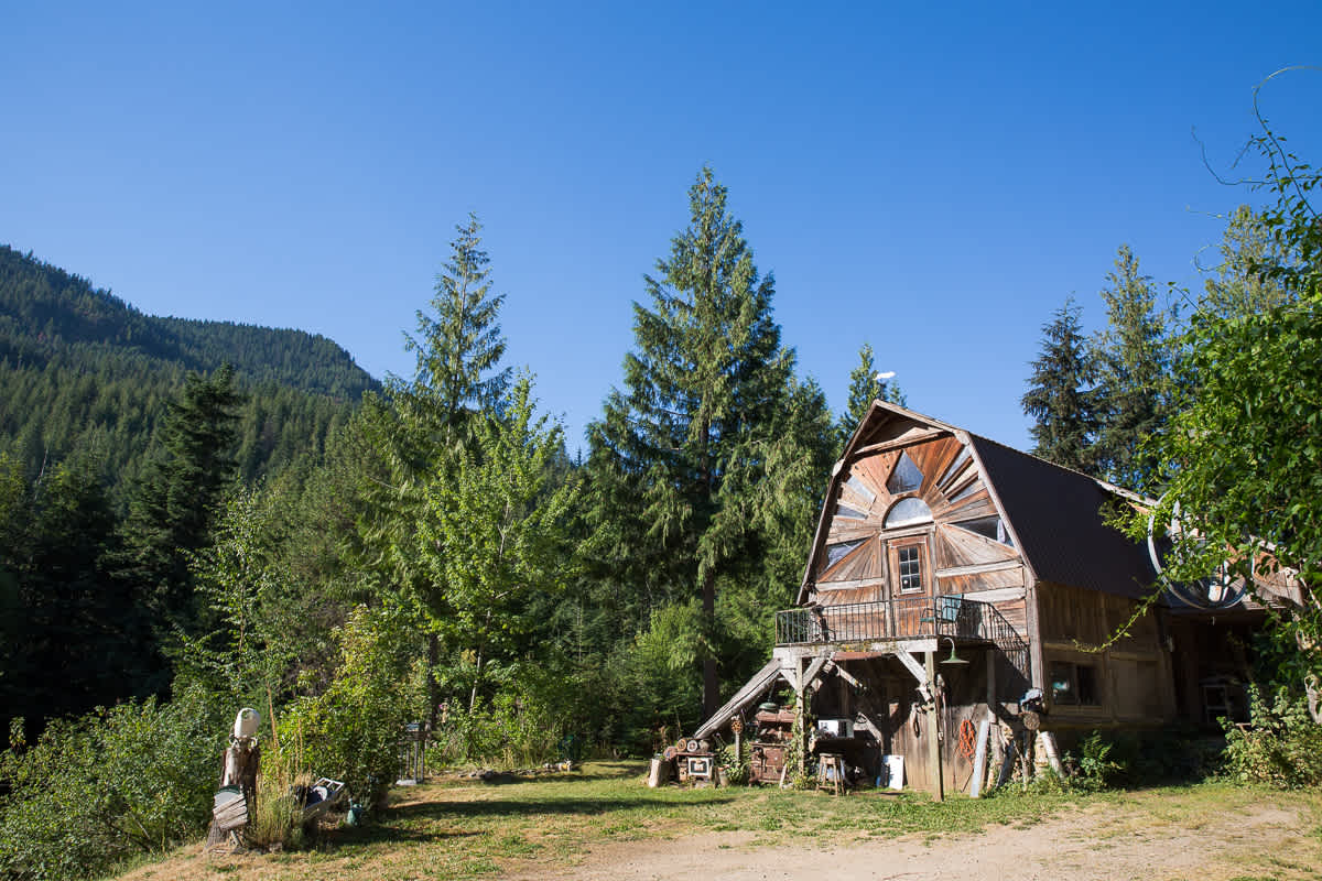 One of the amazing many structures Ken built on the property.