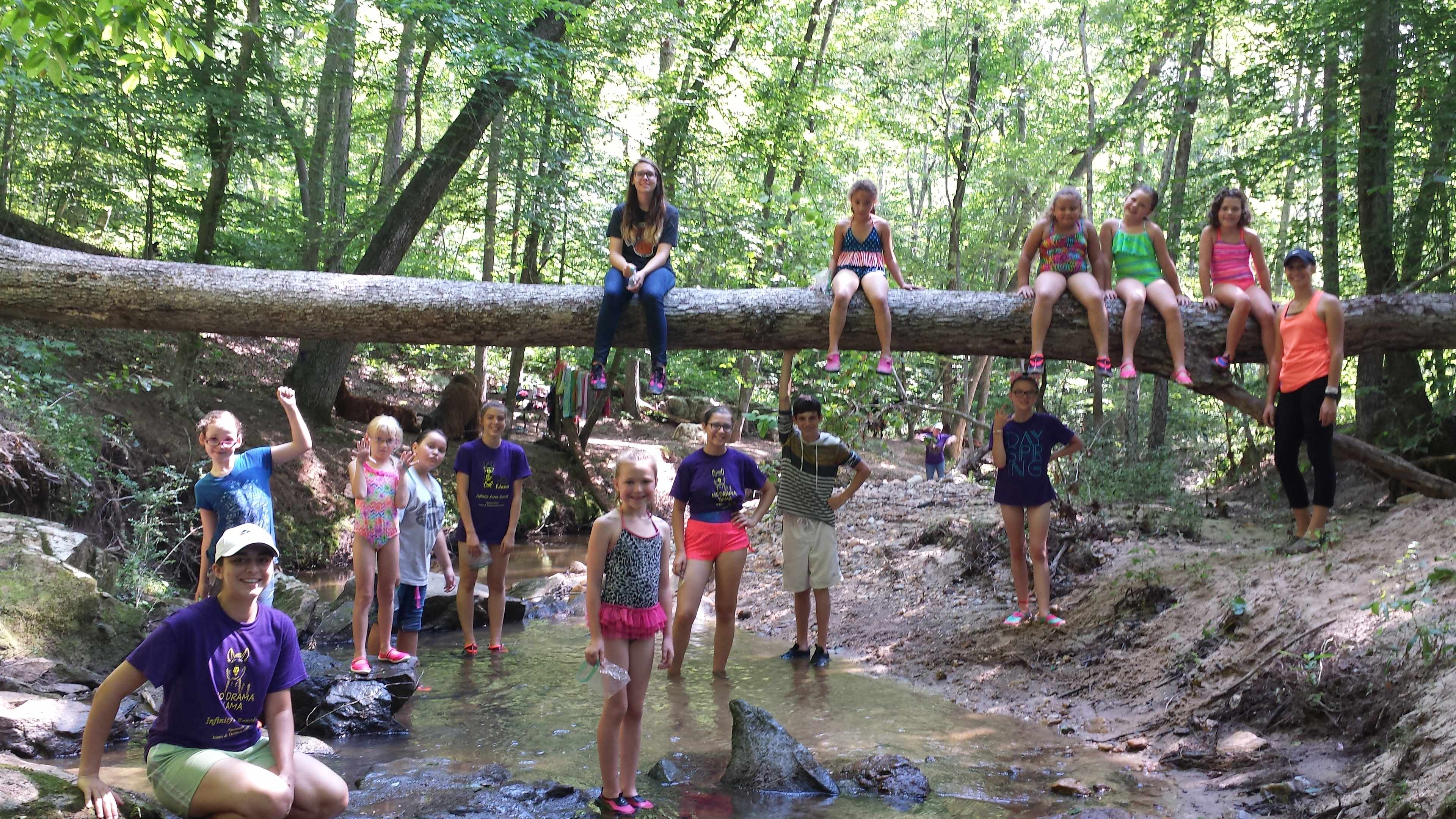 "Narnia" is the magical land where you can be a kid again! Catching crawdads, climbing trees & splashing in the creek. 