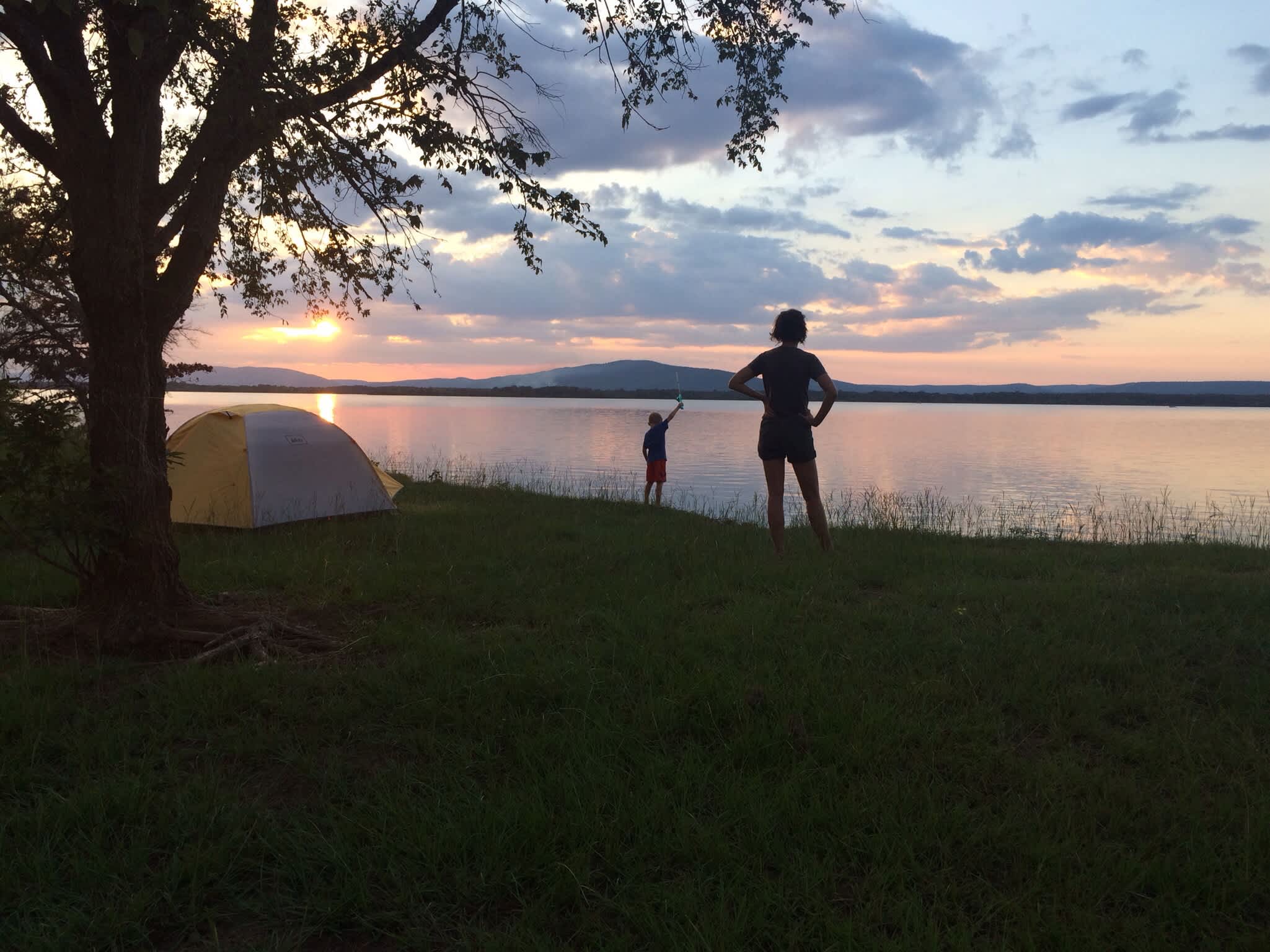 We enjoyed one of the most beautiful sunsets ever at Potato Hills South!