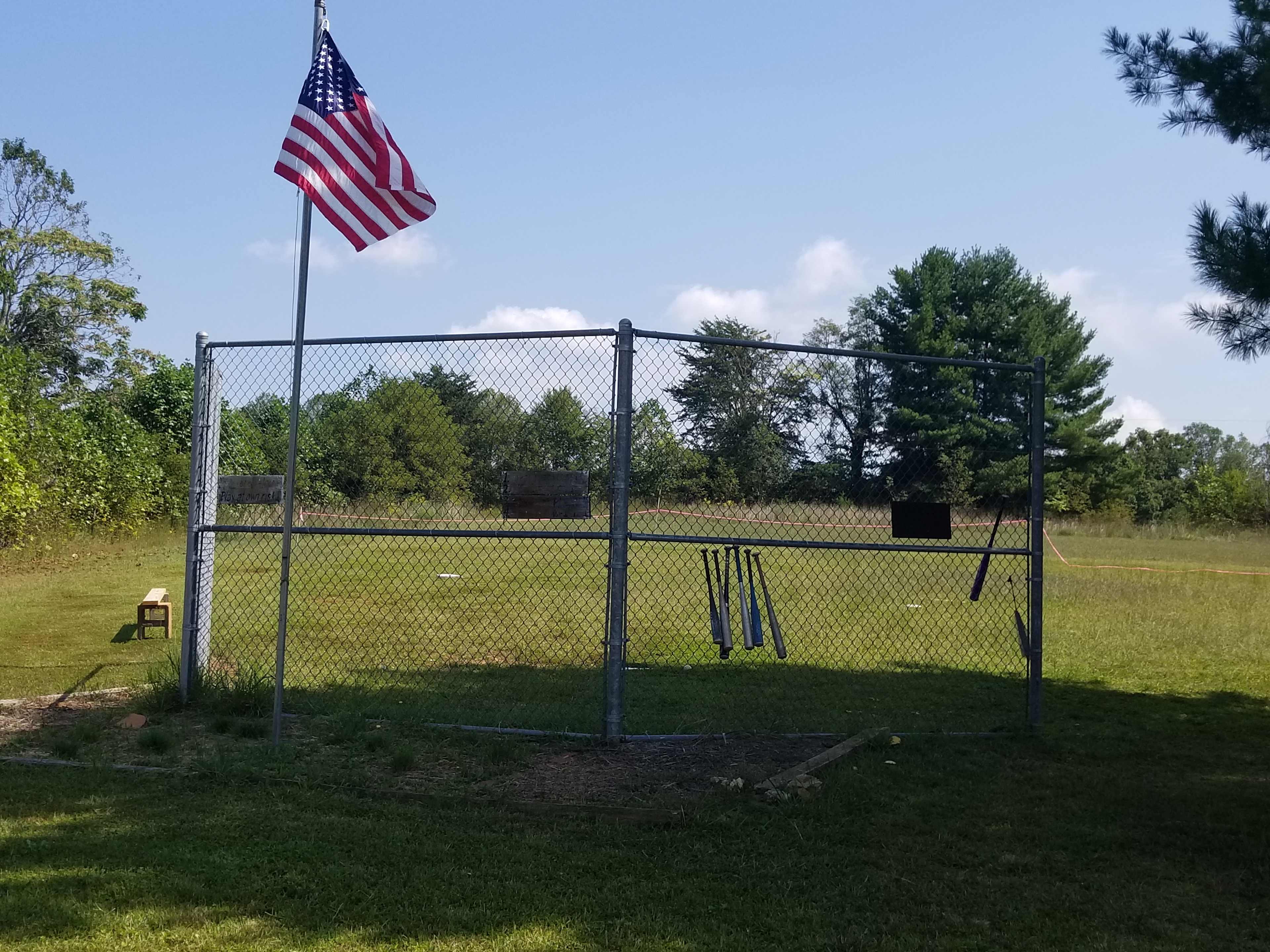 Enjoy a game of kickball or wiffleball at our baseball diamond. 