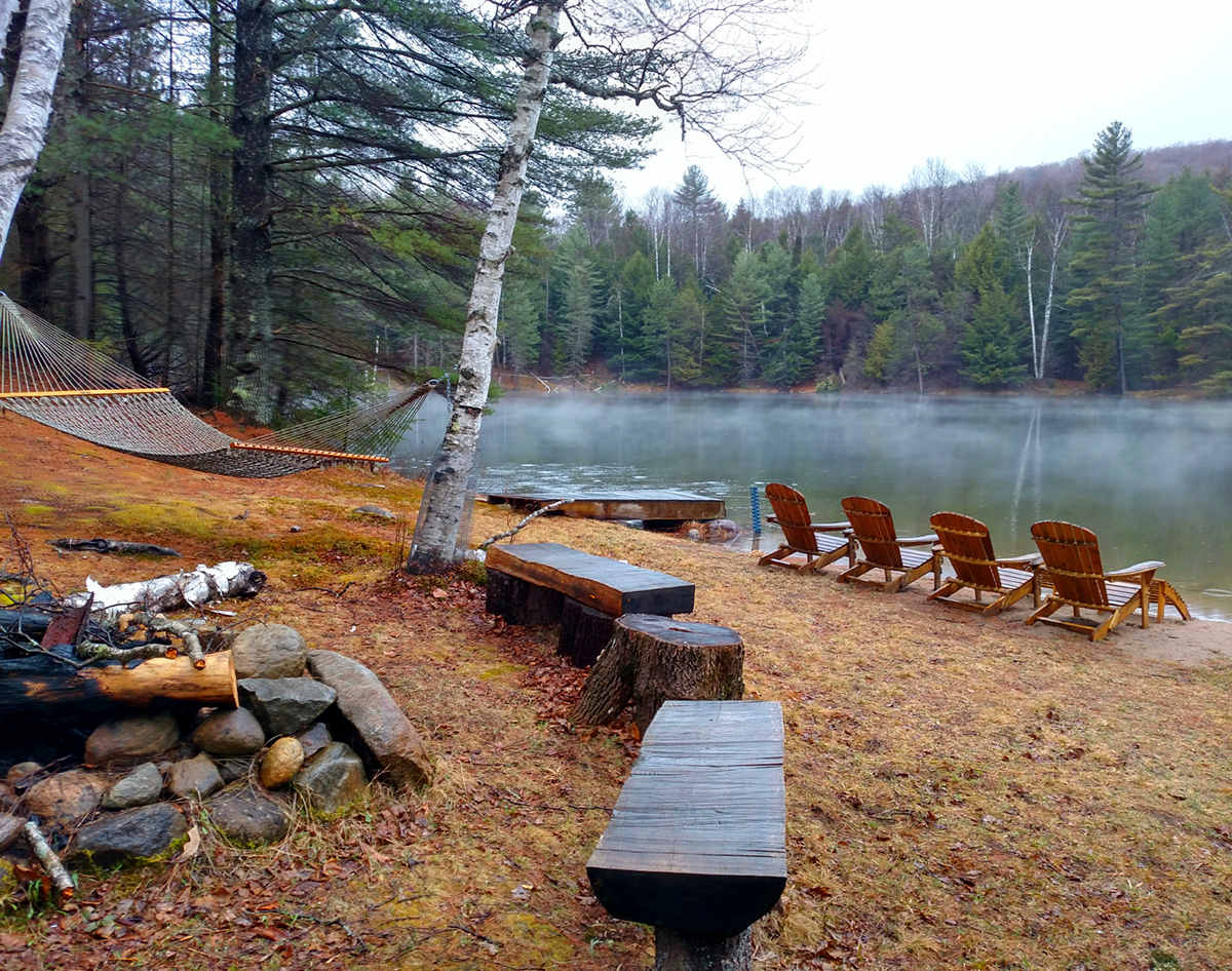 Adirondack Chairs, Pond, Fire Pit, Hammock, Love