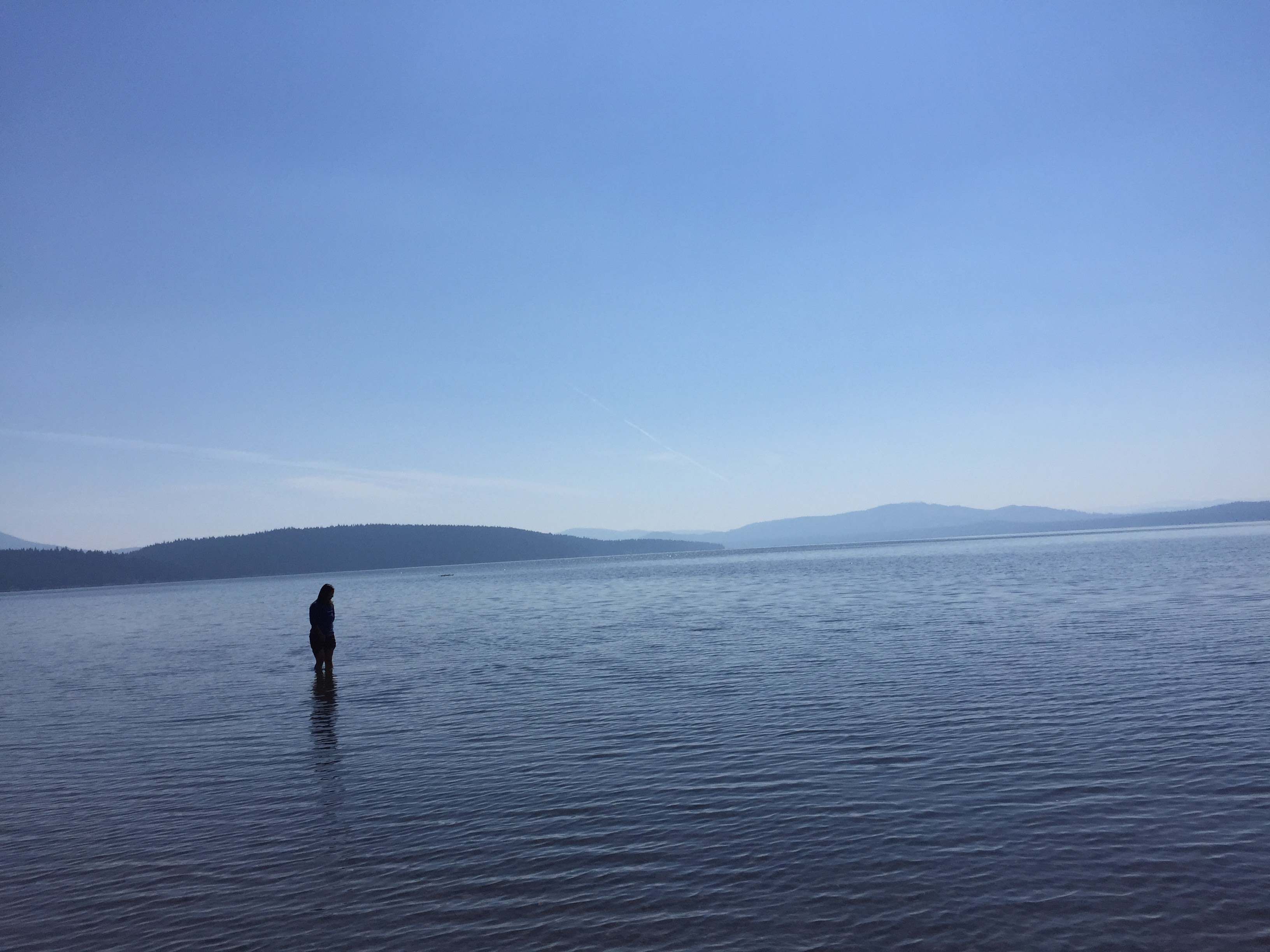 September 2017 North Shore Campgrounds. Feeling the water during a hot summer day. We regret not jumping in sooner! 