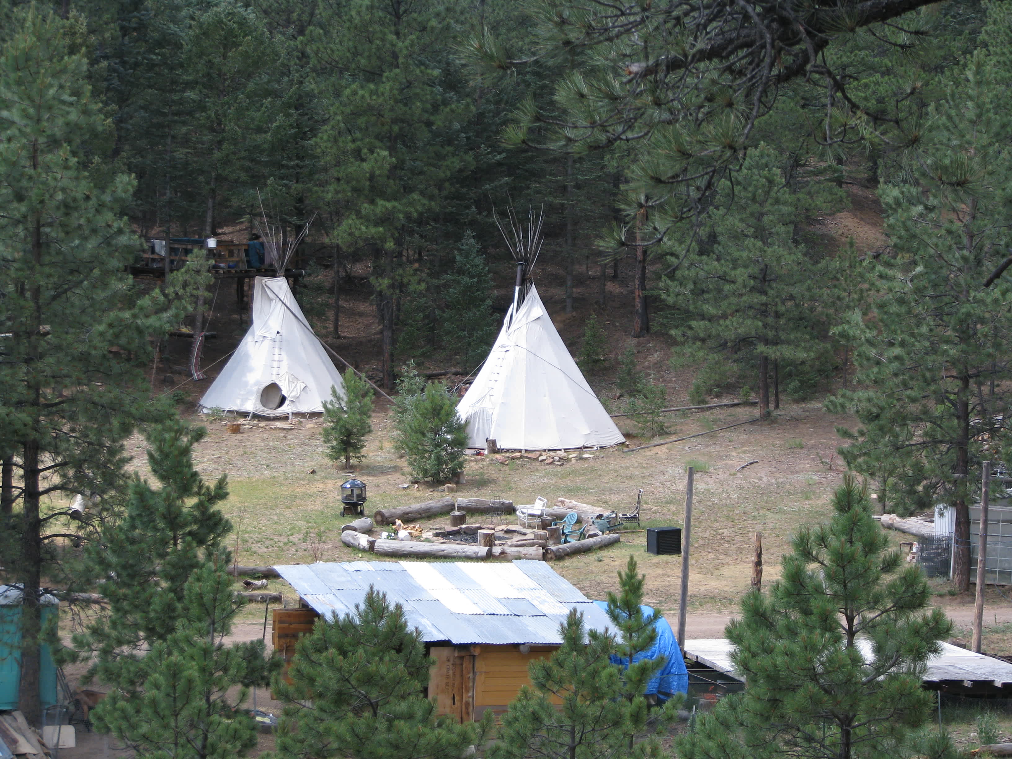 This is our basecamp area of Earth Mtn. It is a playland for adults and for kids with a treehouse and all!