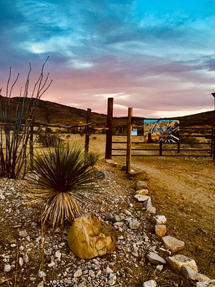 The entrance to The Goat Pens from the South County Rd. 