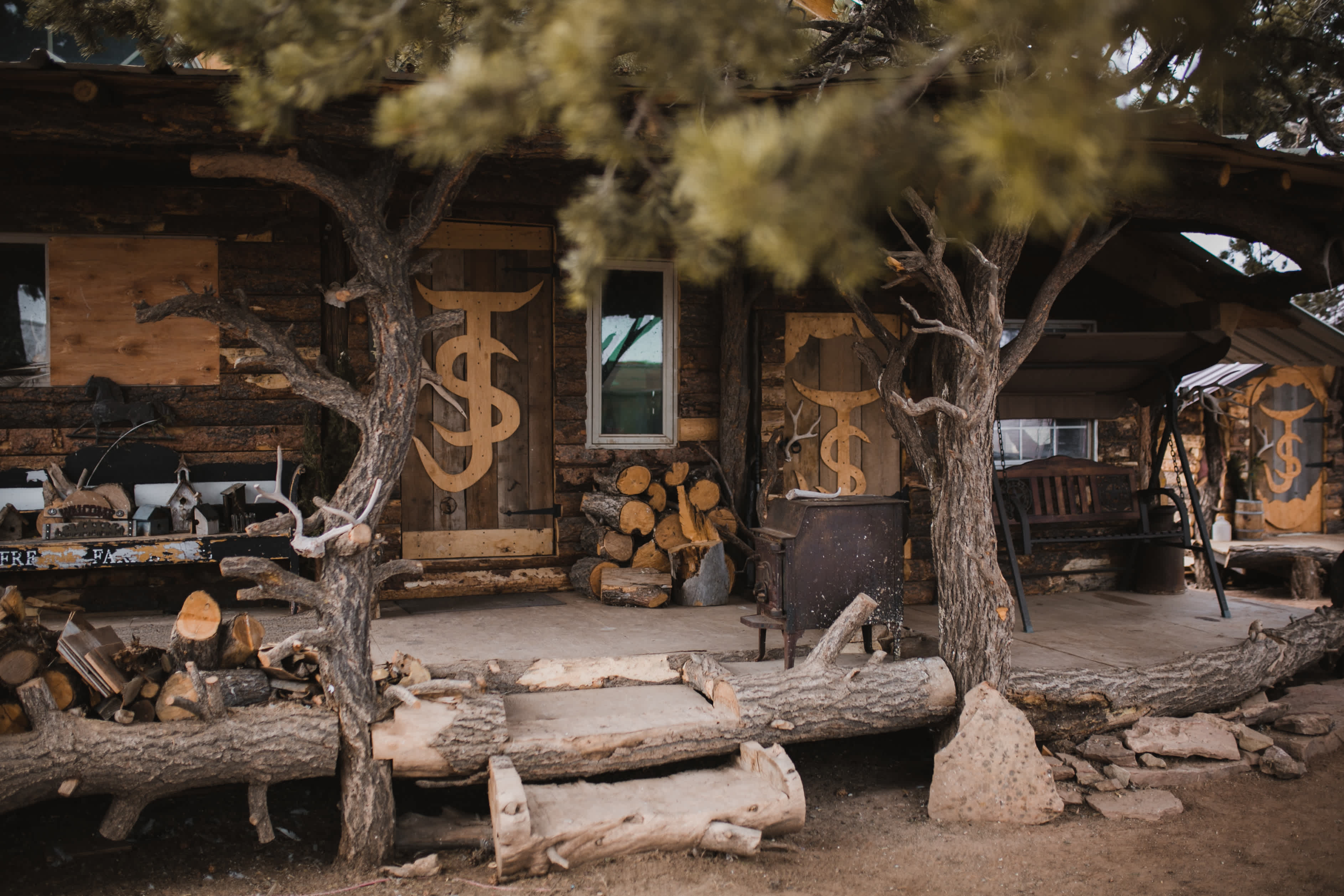 front view of the cabin we stayed in
