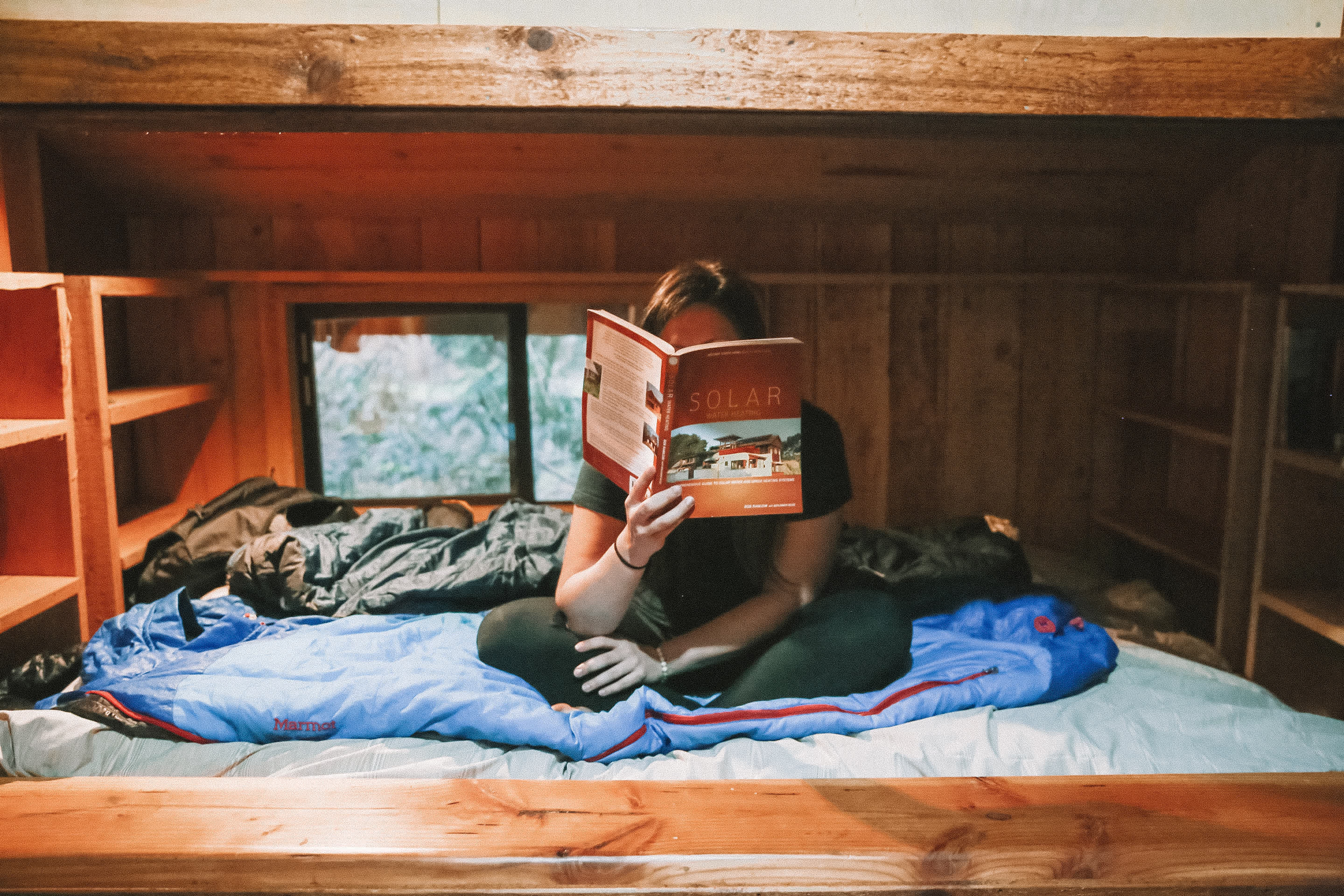 Sleeping nook in the Jess Cabin (Tiny House)