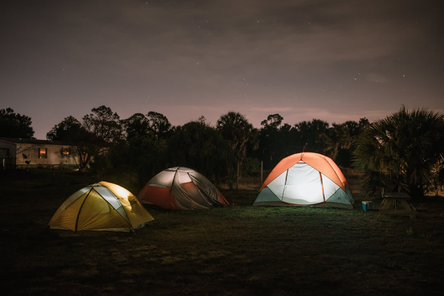 Plenty of room for tents.