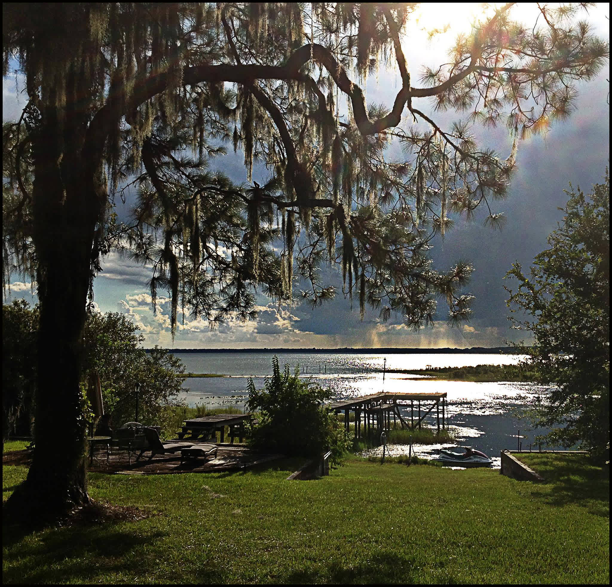 I love watching the summer storms on the lake