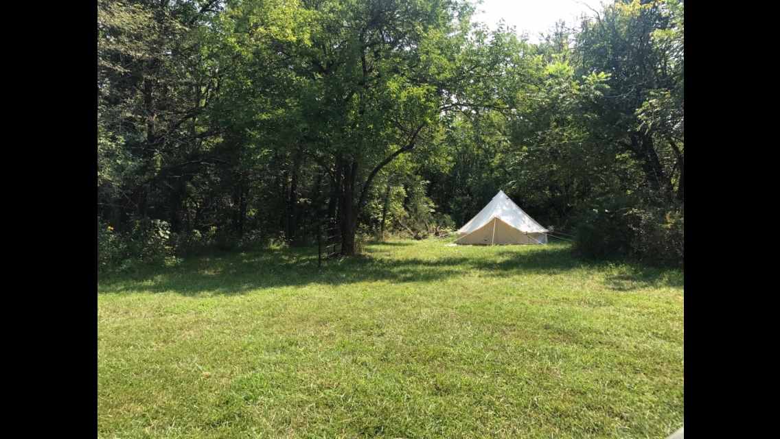 Our previous yurt at the Hitching Post.  Bring your own and just imagine! 
