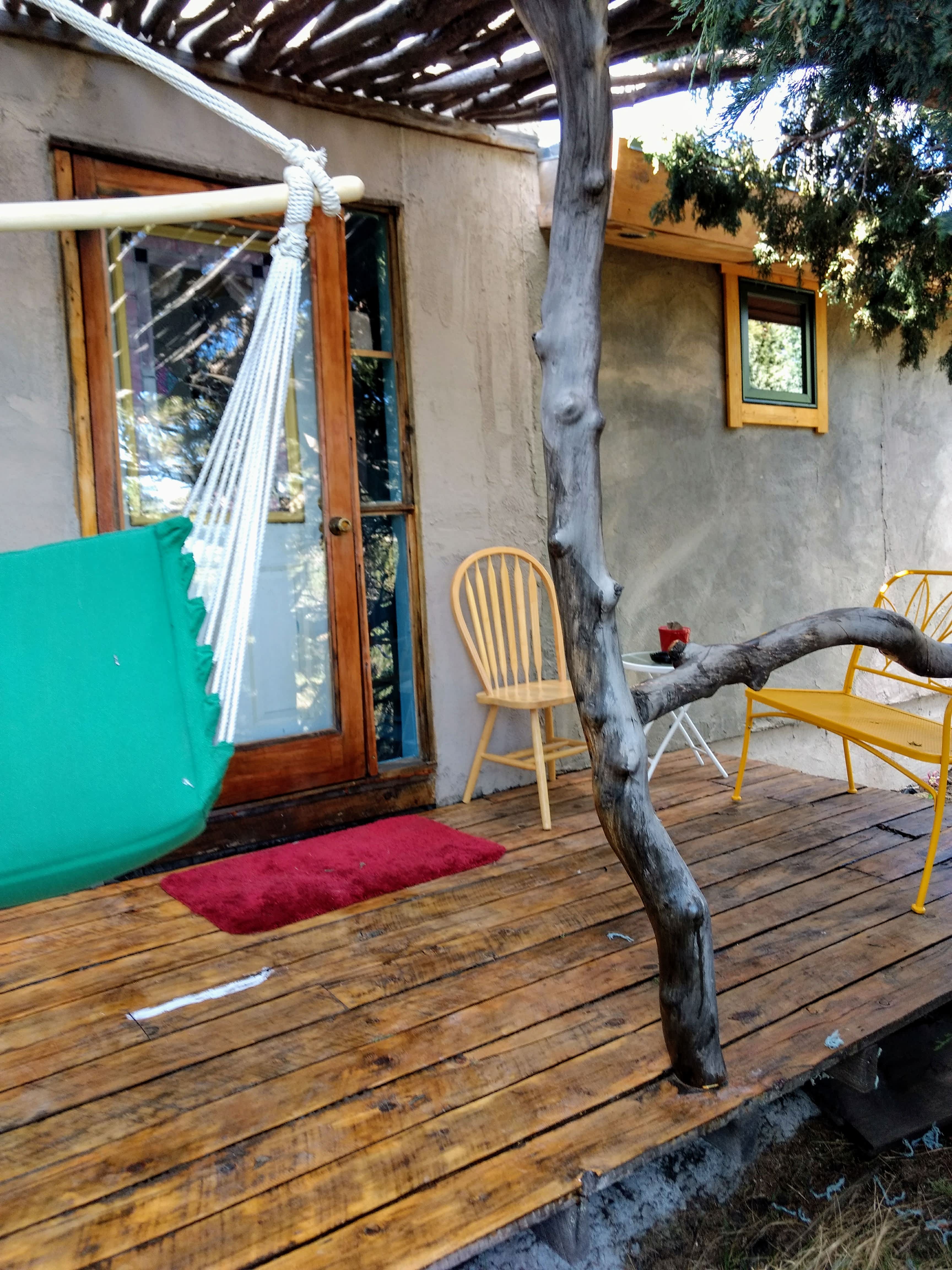Designated smoking area and private porch