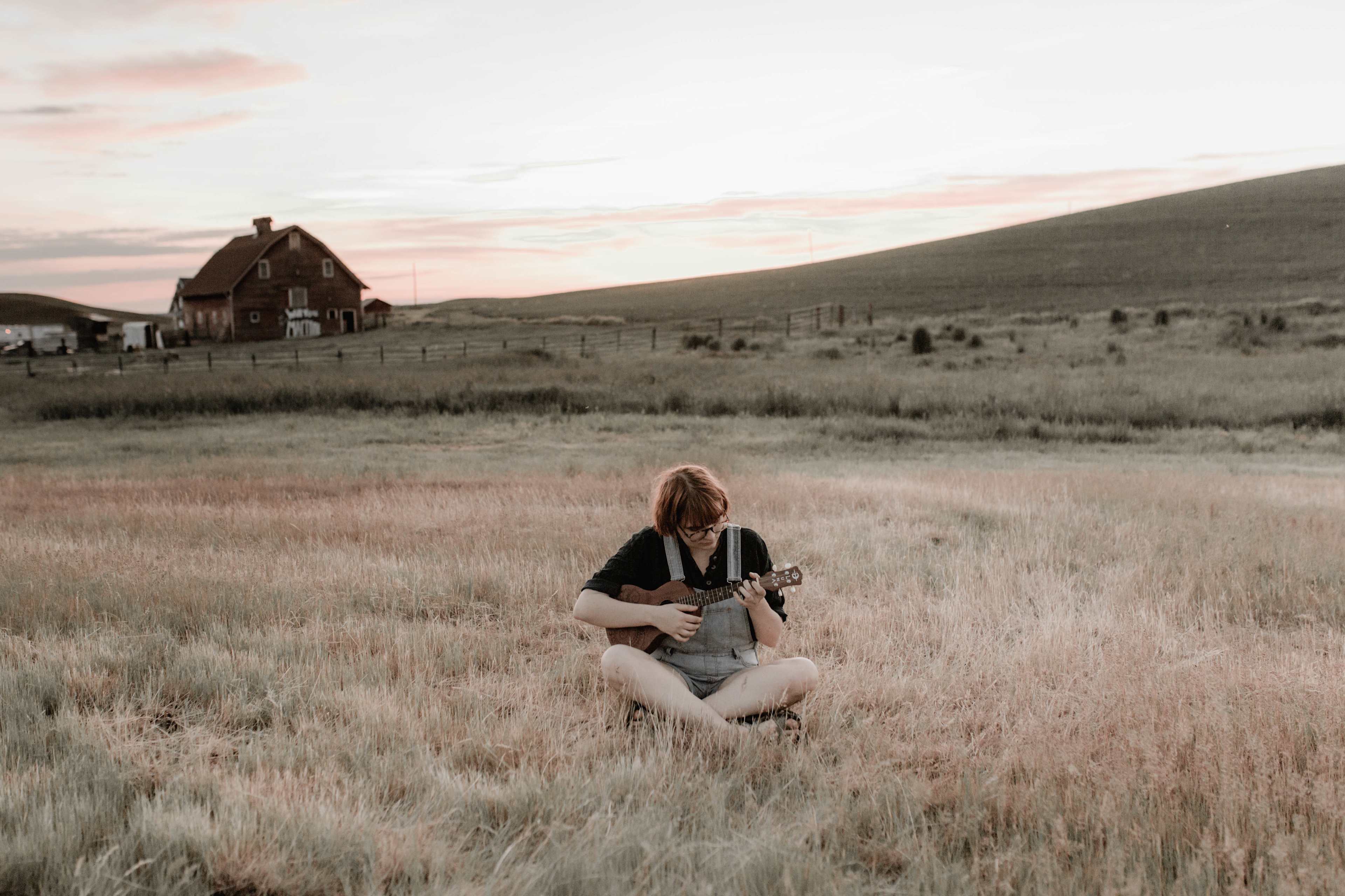 Playing my ukulele as the sun set behind me... can't think of a better way to spend the evening.