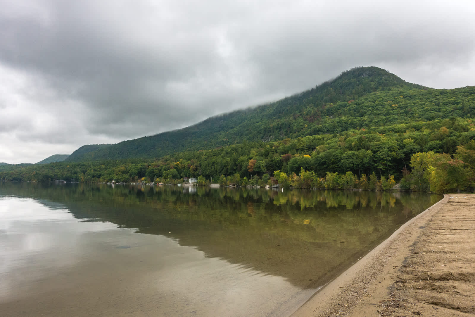 Shore of Lake Dunmore in Branbury State Park.