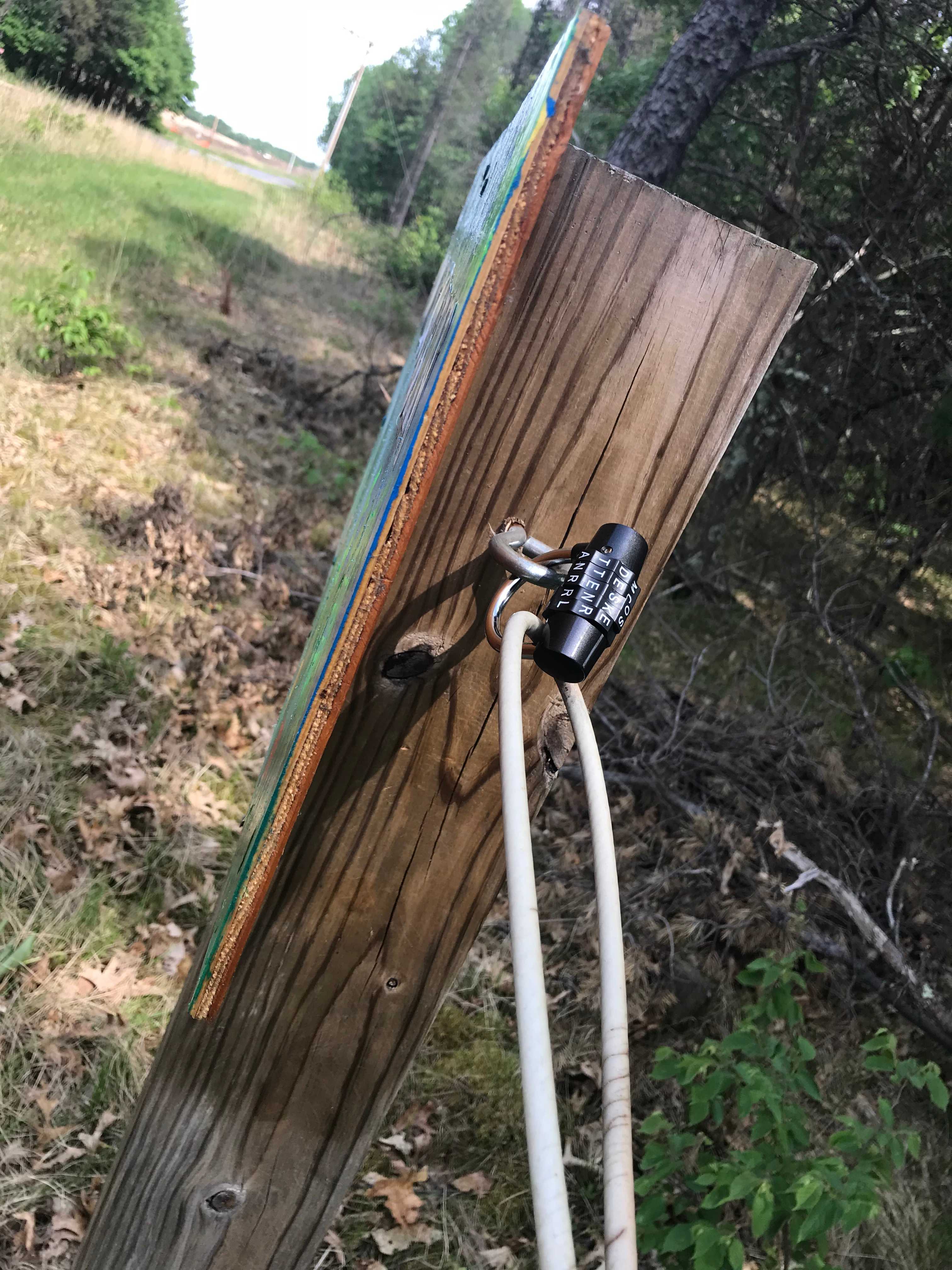 Combo lock entrance to property