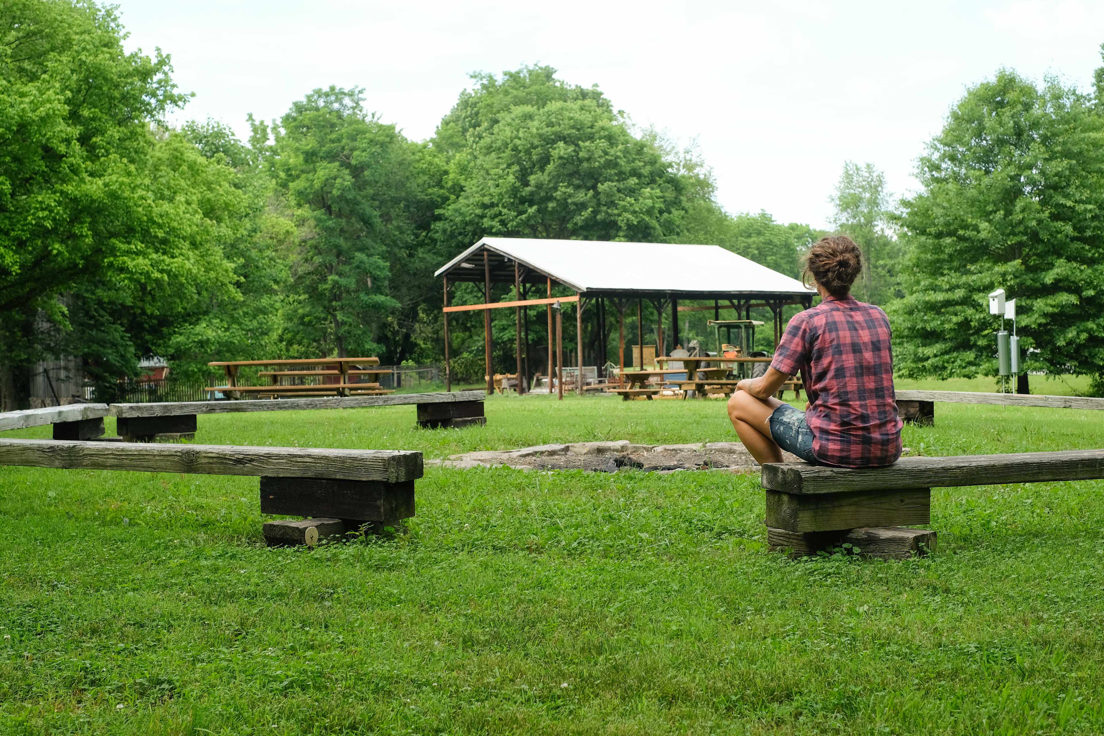 It's easy to imagine a large group of friends camping here.
