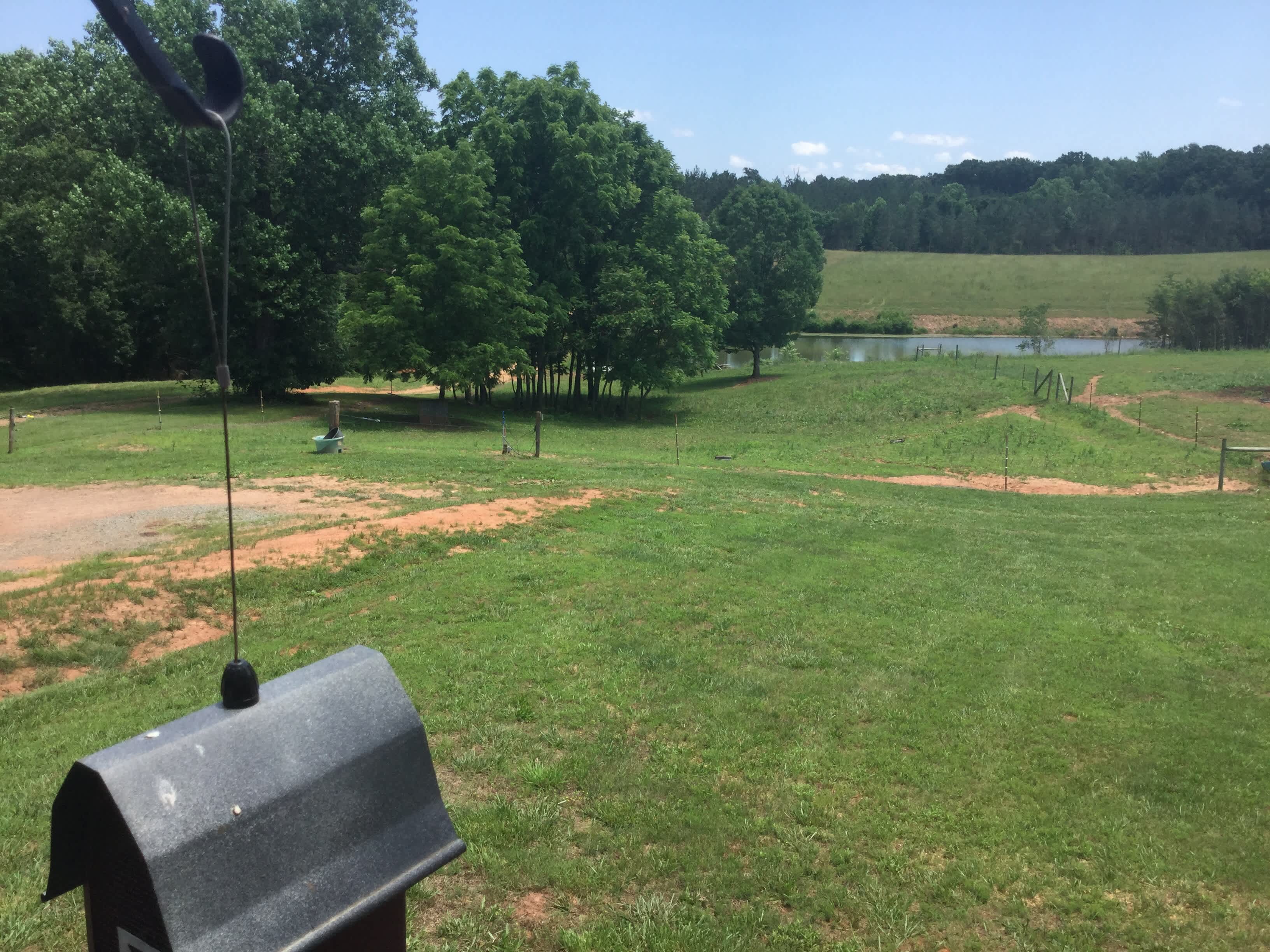 Site #1 - view of horses and fishing pond. 