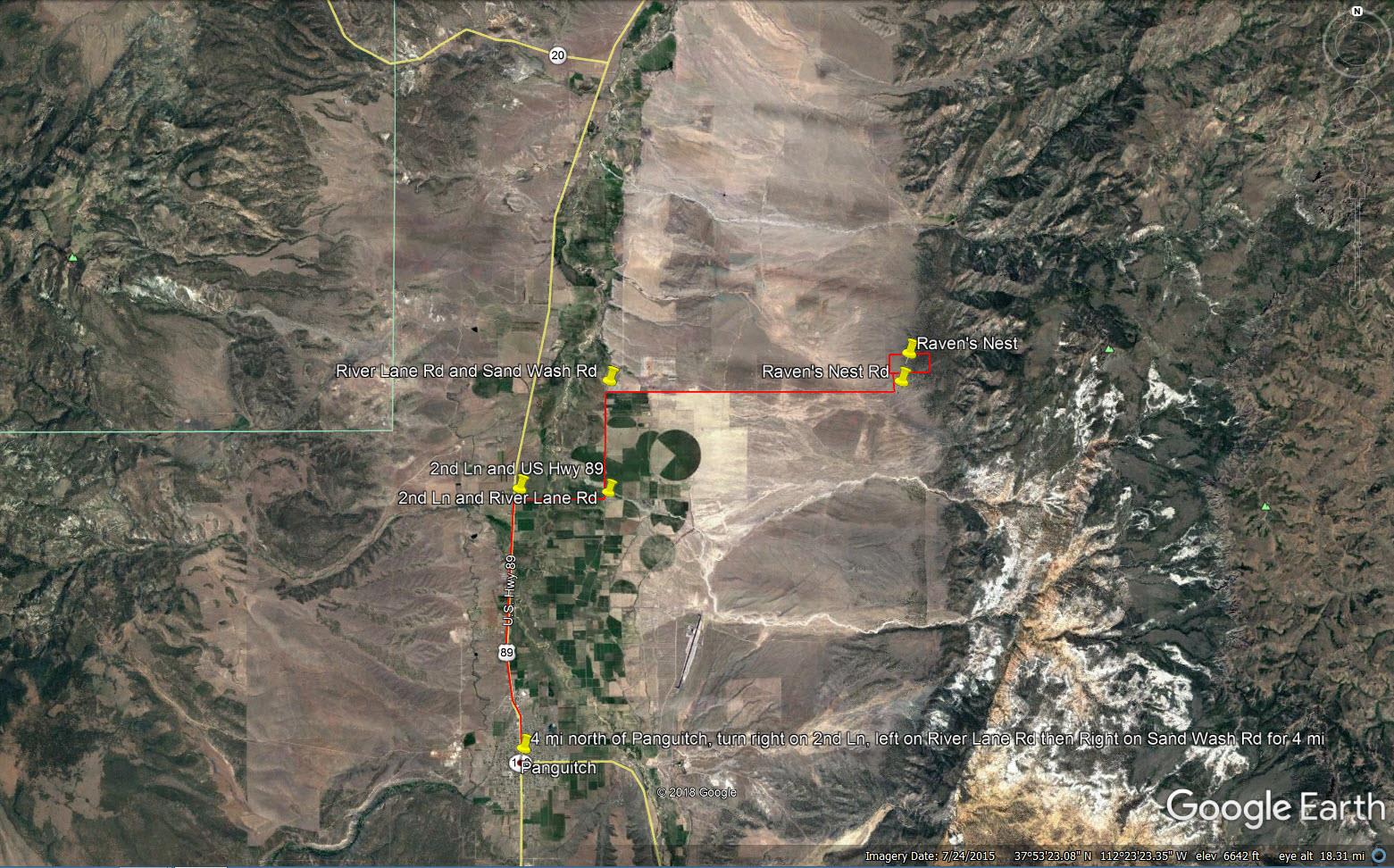 How to get here, Near Panguitch Utah.