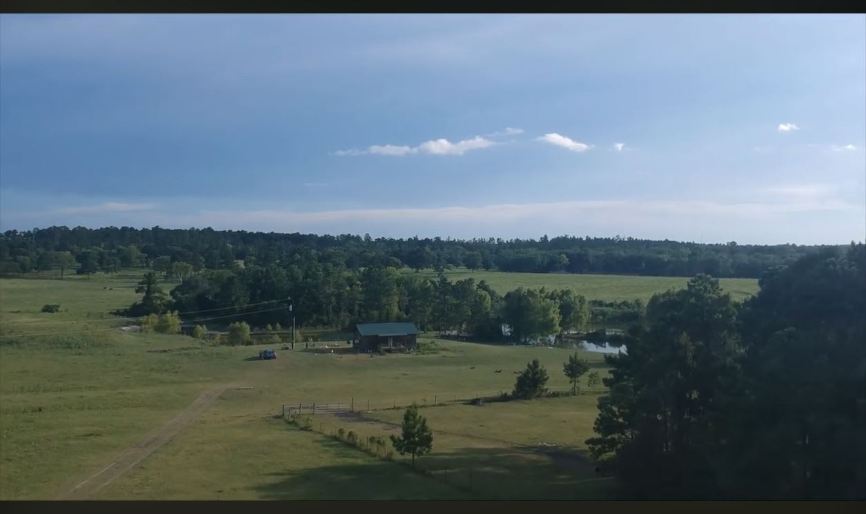 Aerial view of the property