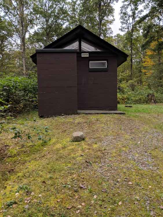 Pit toilet.