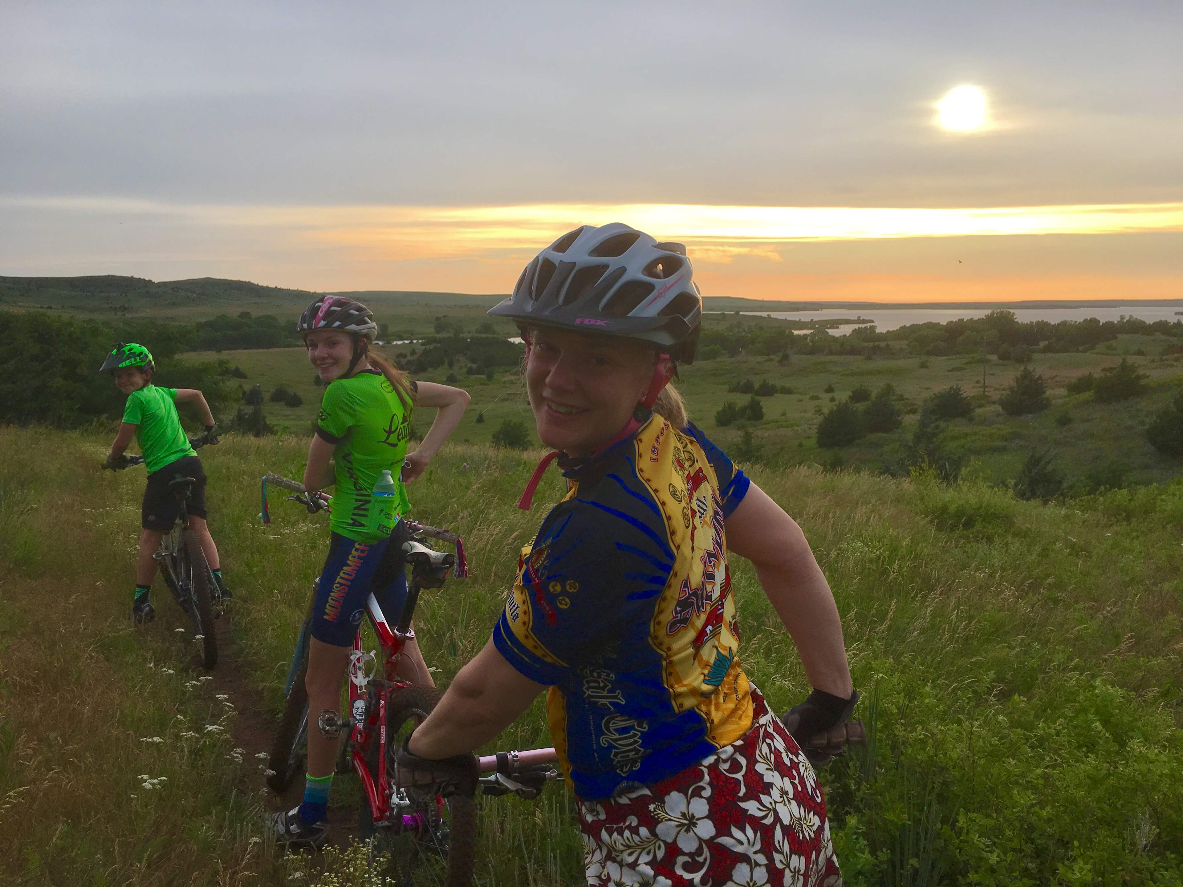 Fun mountain bike trails and beautiful skies