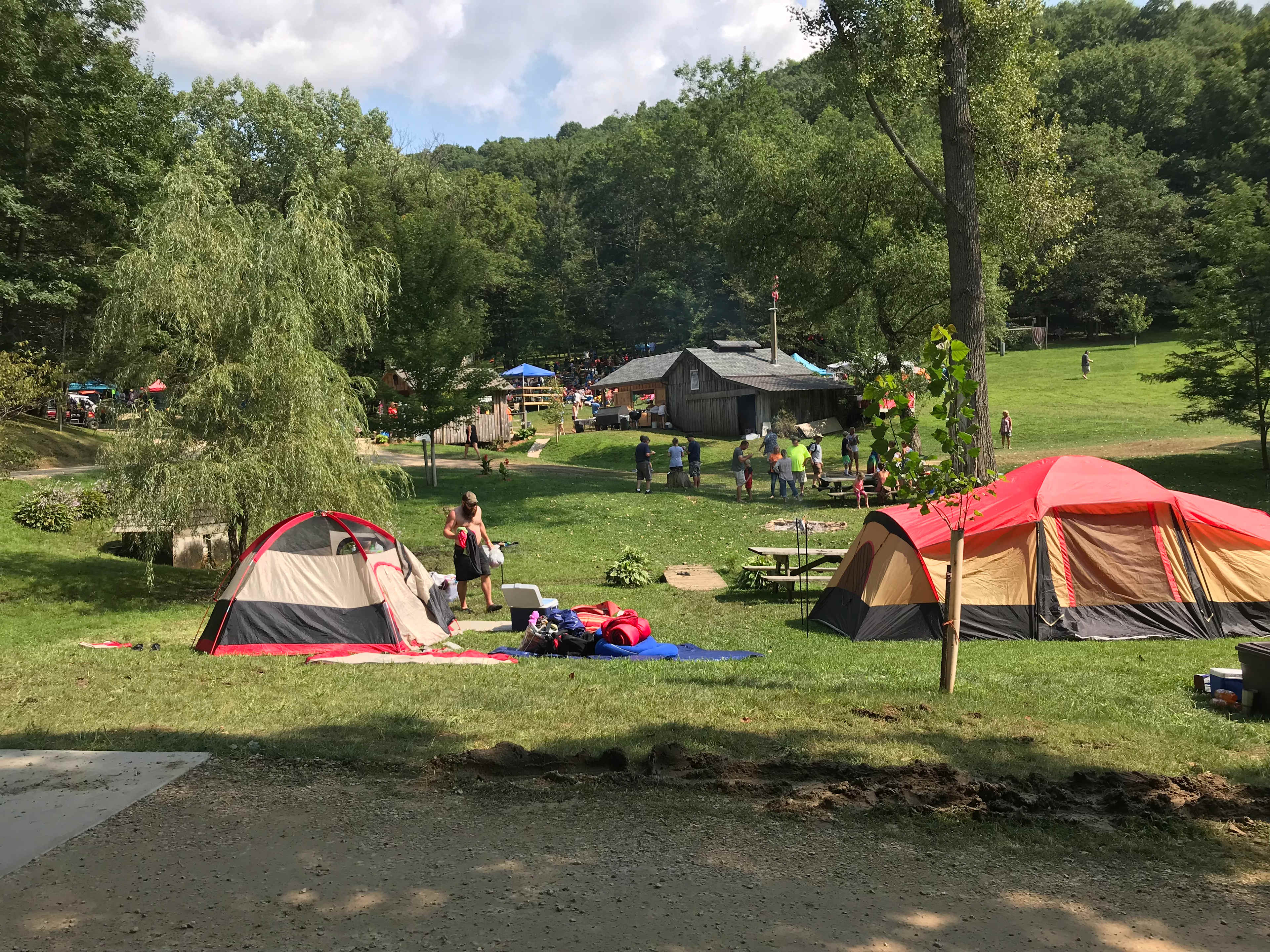 tent camp sites as well as RV sites