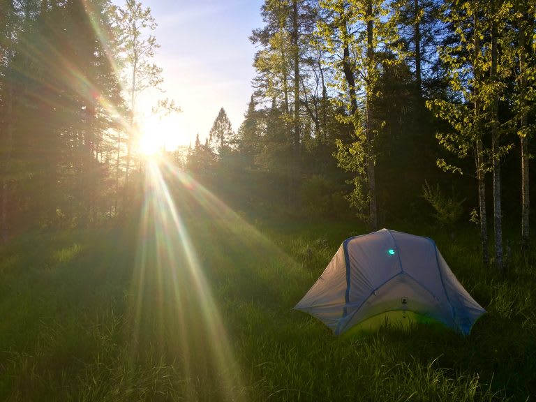 Camping in the field. Picture credit to Emma Cotton