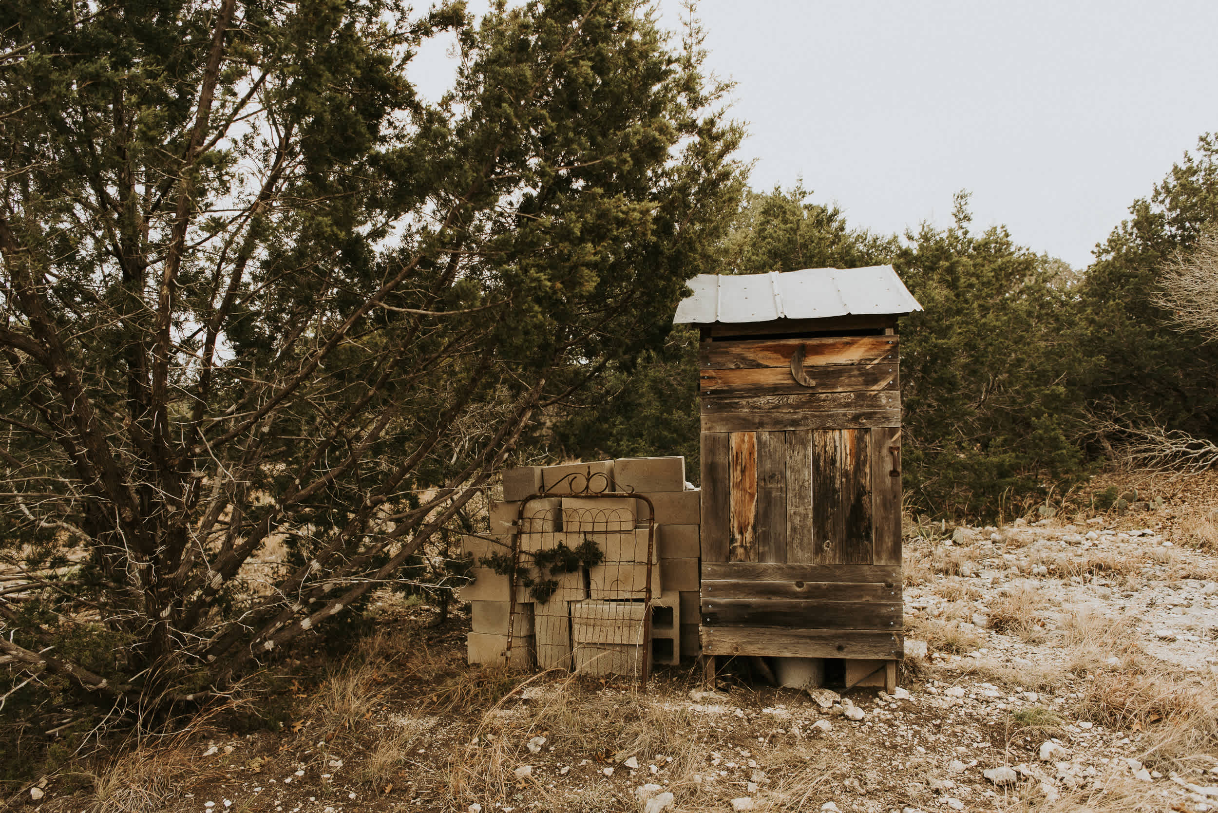 As far as I know, the outhouse is not useable. Plan on bringing what you need to dig catholes.