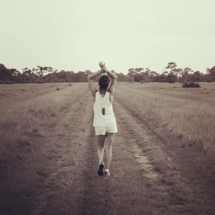 Taking a hike in the Allapattah Flats, where you also can ride your horse! 