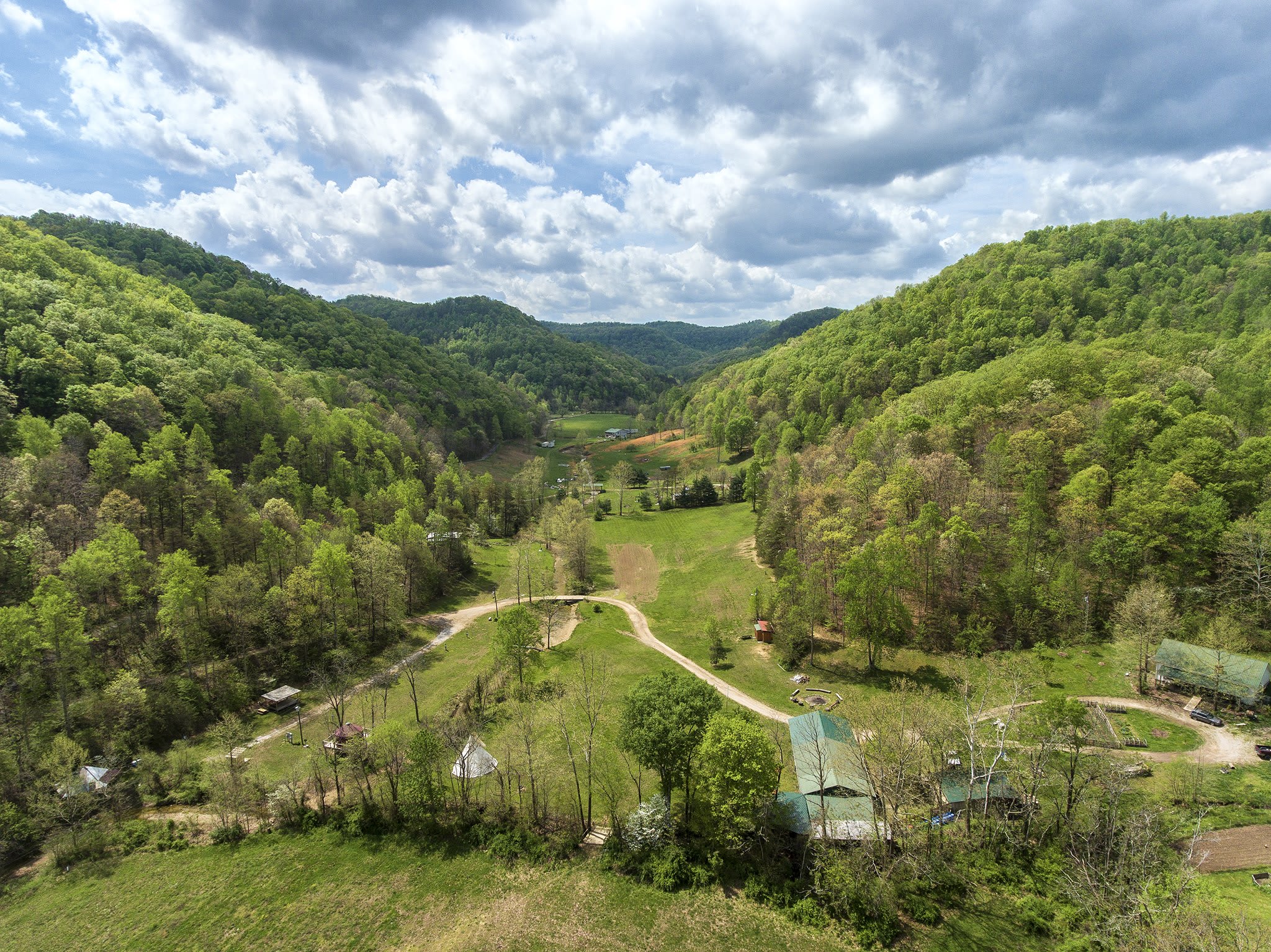 A bird's eye view of our holler.