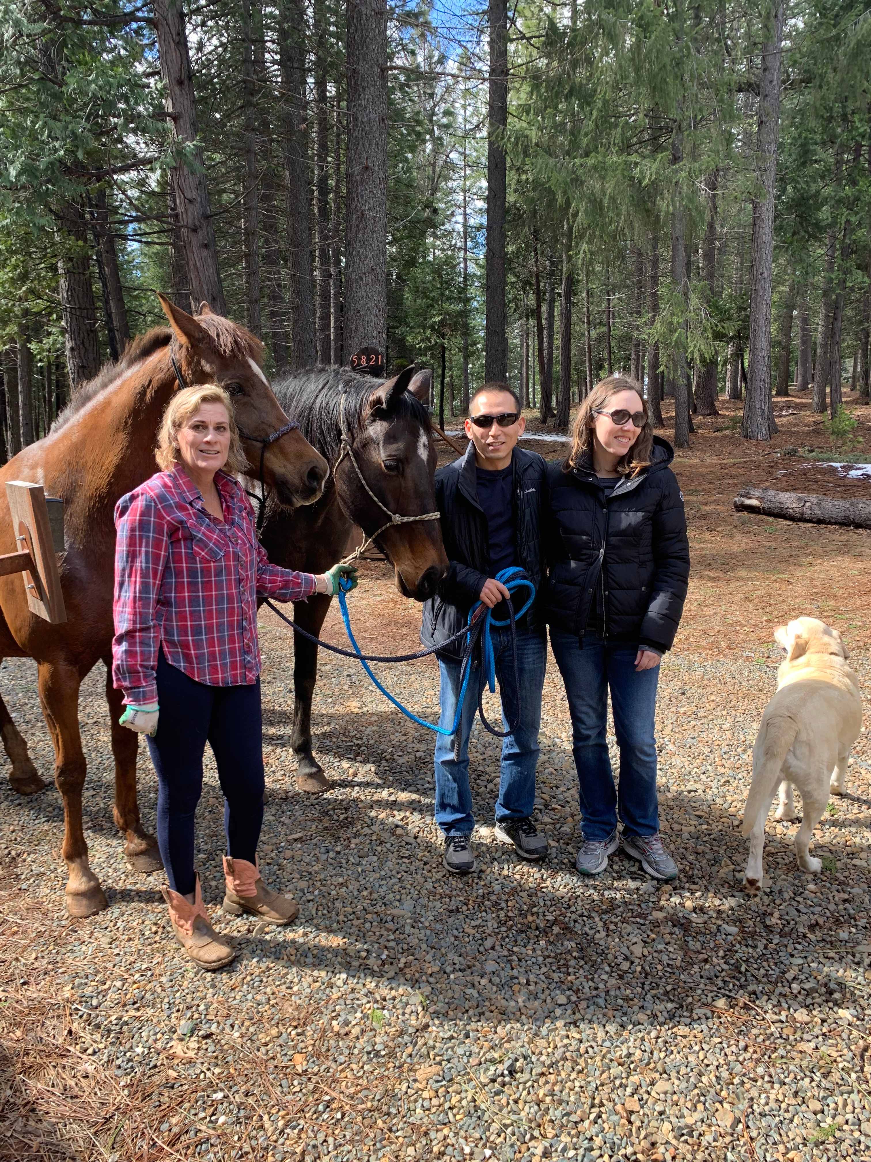 Guests meet the fur family.