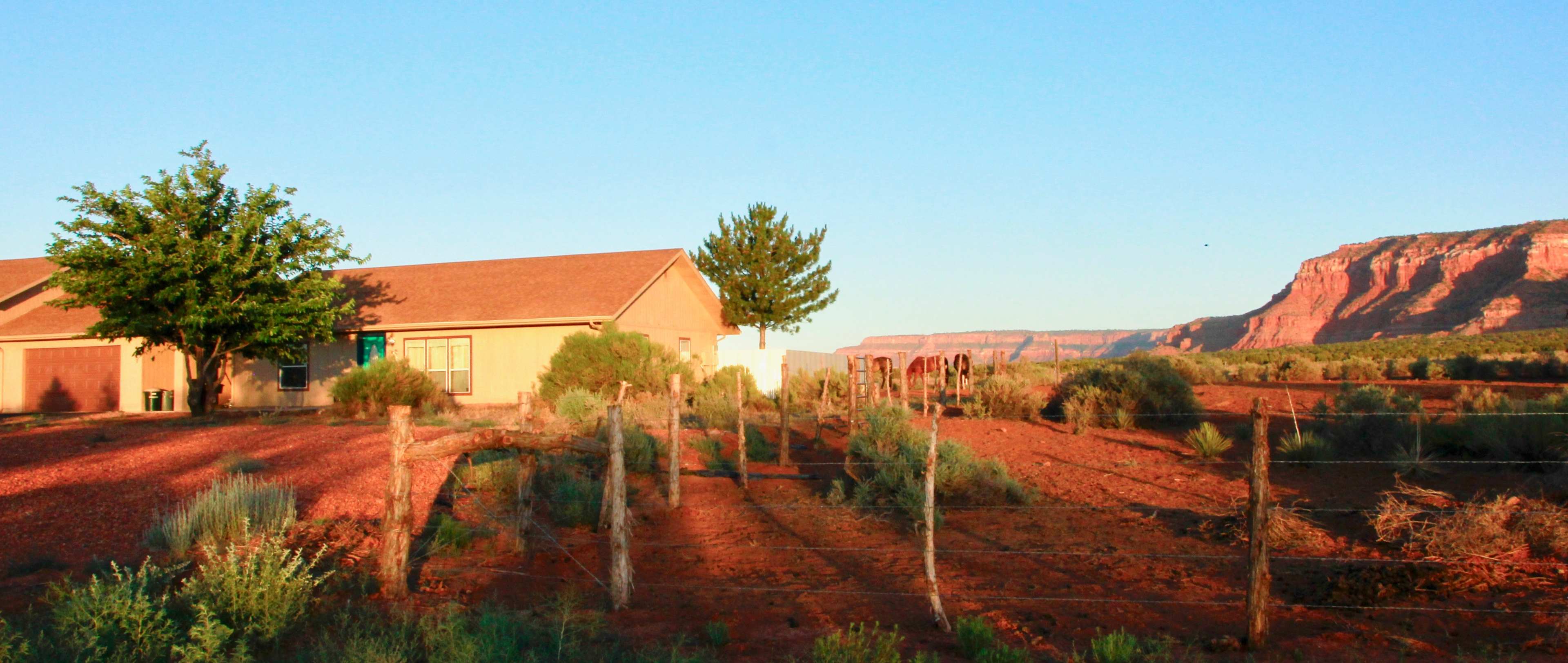 View of our property; Vermillion Cliffs in the background