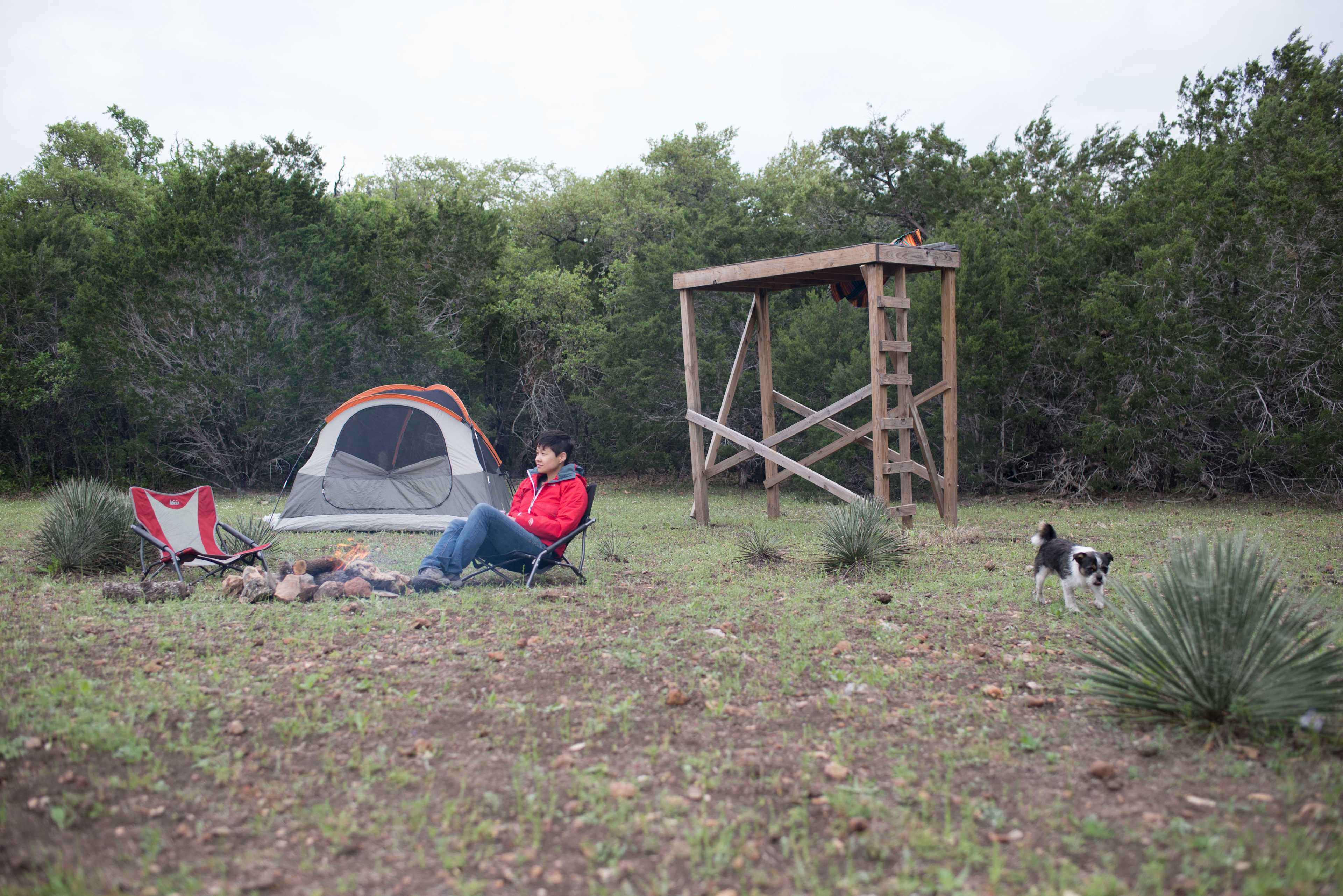 The campsite we picked out of the six Daniel has created had a beautiful platform for star gazing!