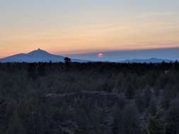 Sunsets above the Cascades.