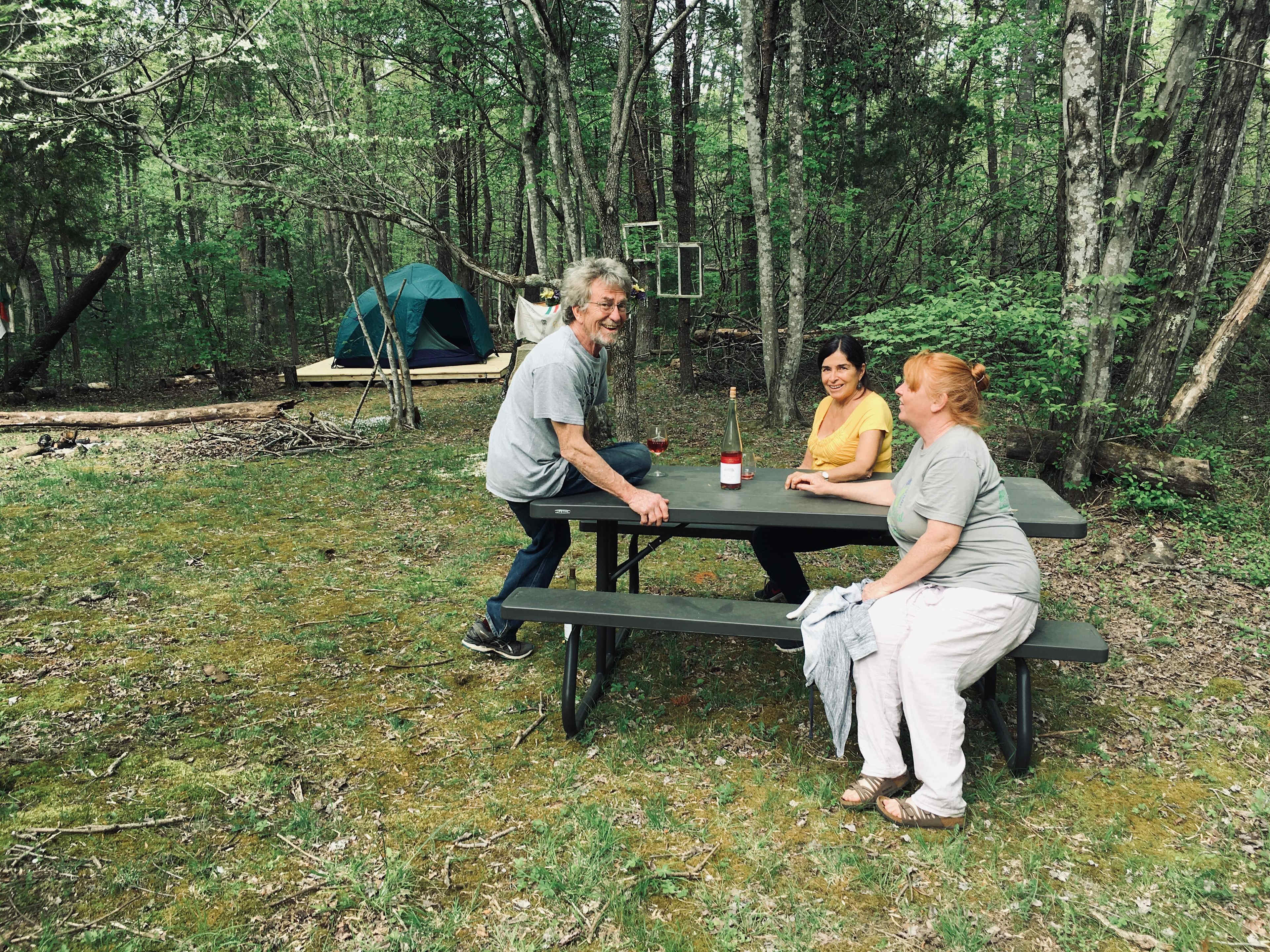 Carol's room Campsite with 12' x 12' platform