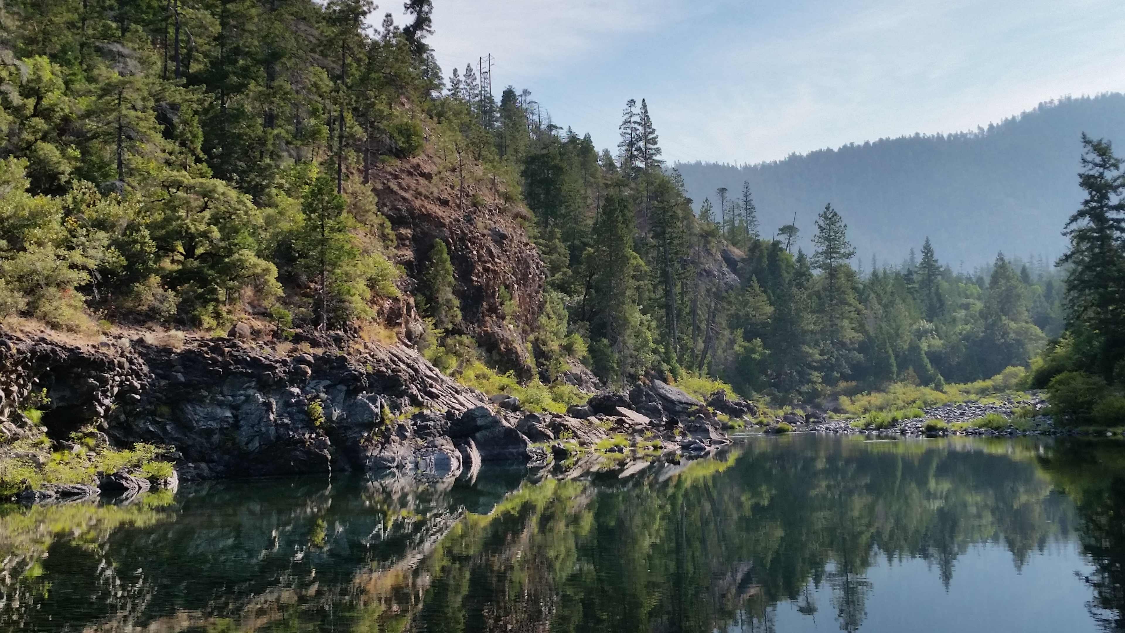 Jumping cliffs across the river