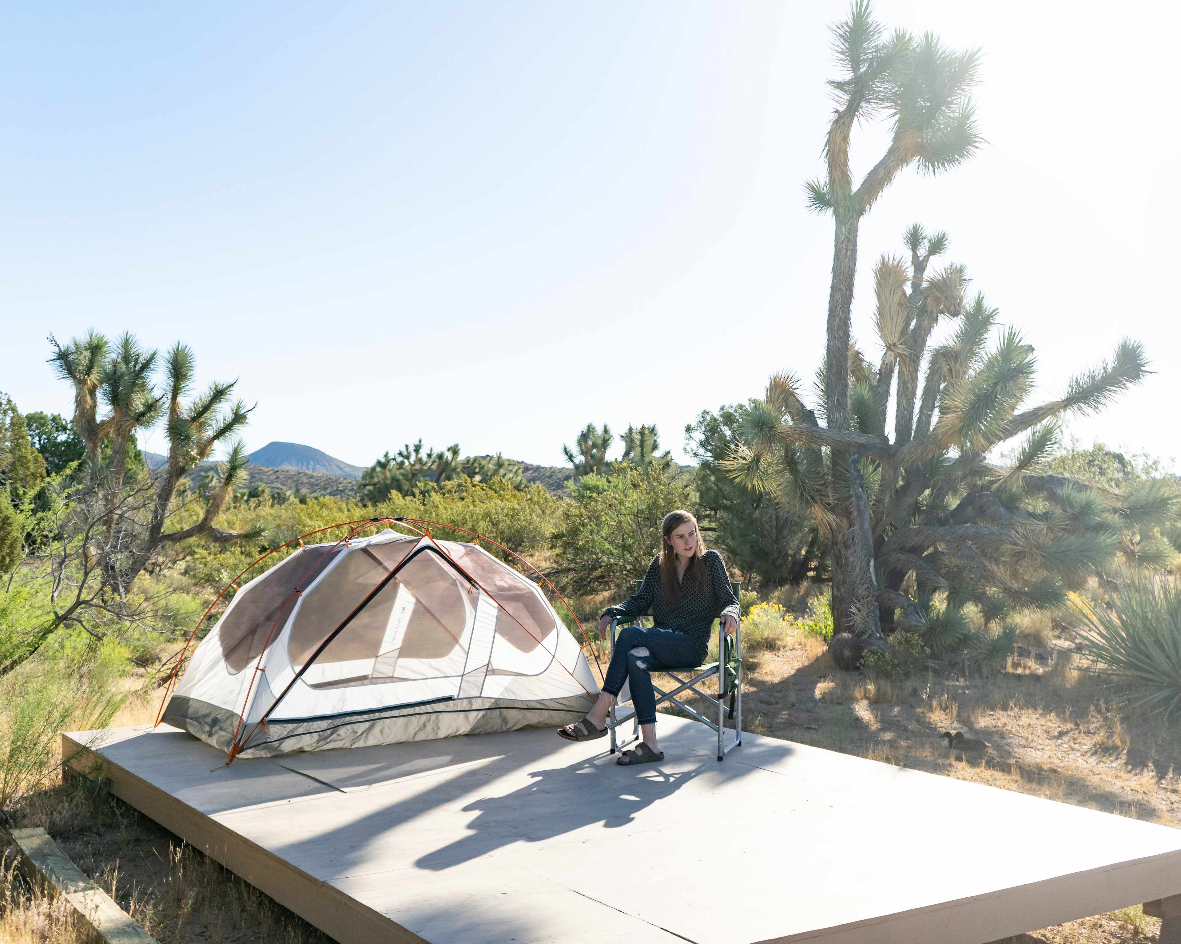 The platform for ground tents 