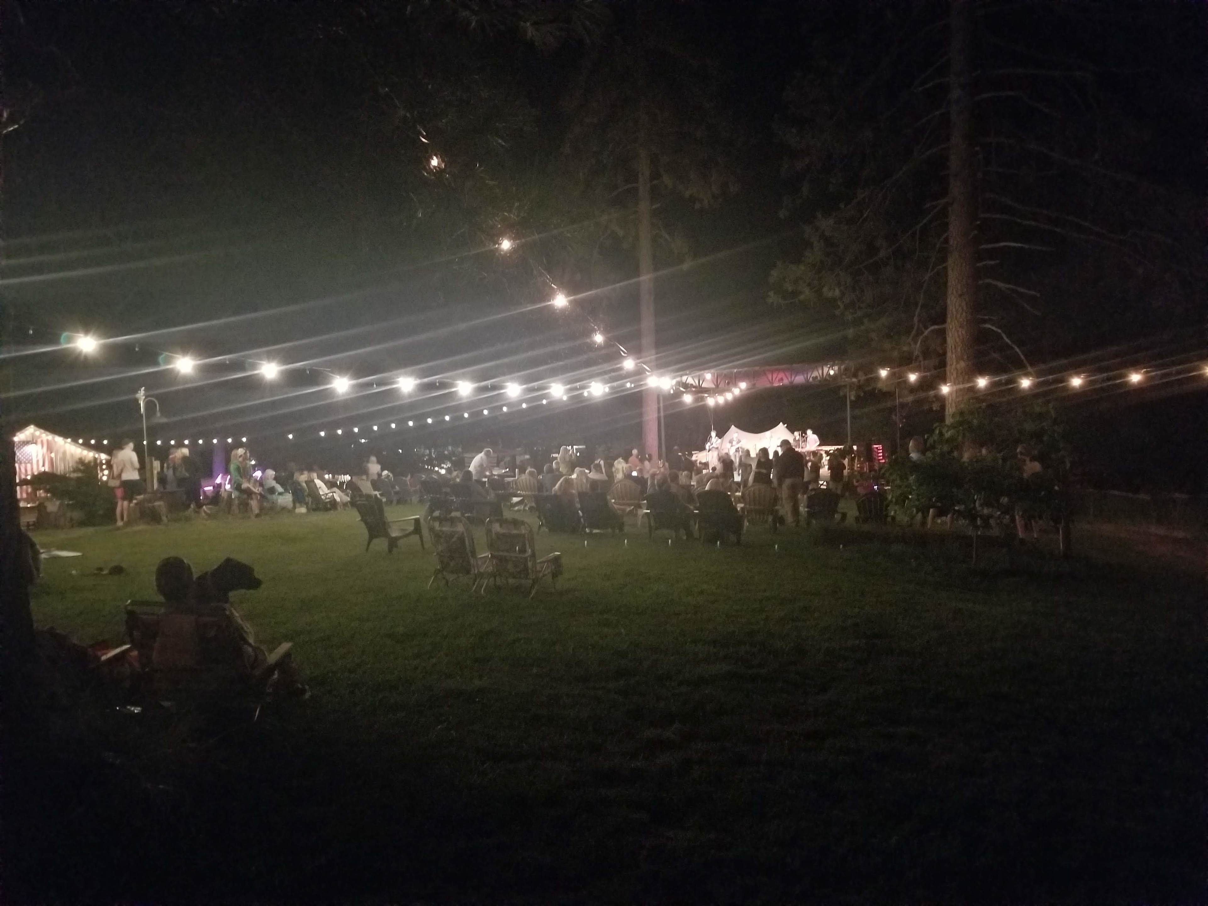 Evening concerts within walking distance at Hill Top concerts & Theatre. Check Bricestation.com for details