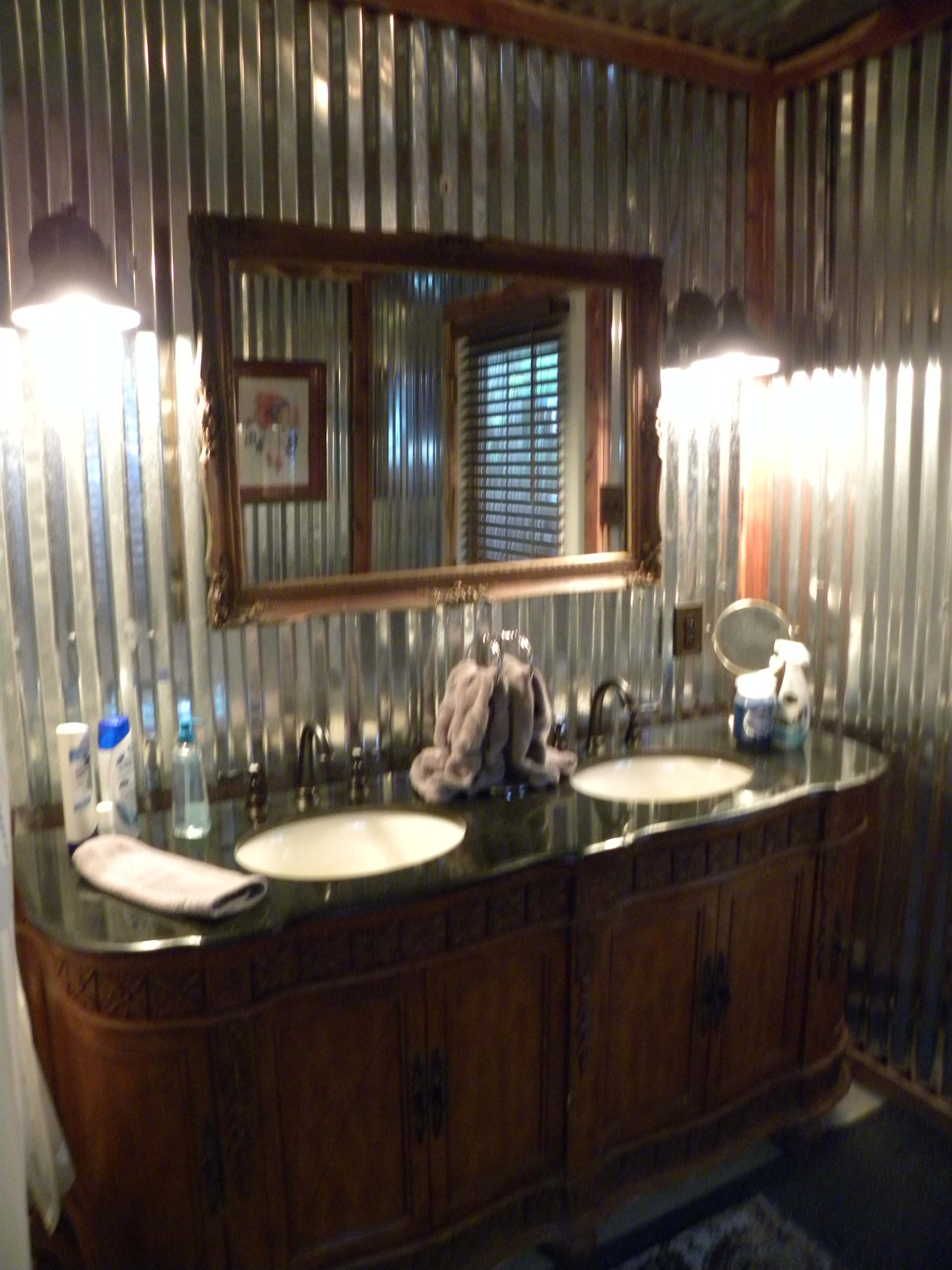 The furnishings are beautiful to inspire relaxation and there is shampoo, bath bombs, cream rinse-towels galore...anything you may have forgotten