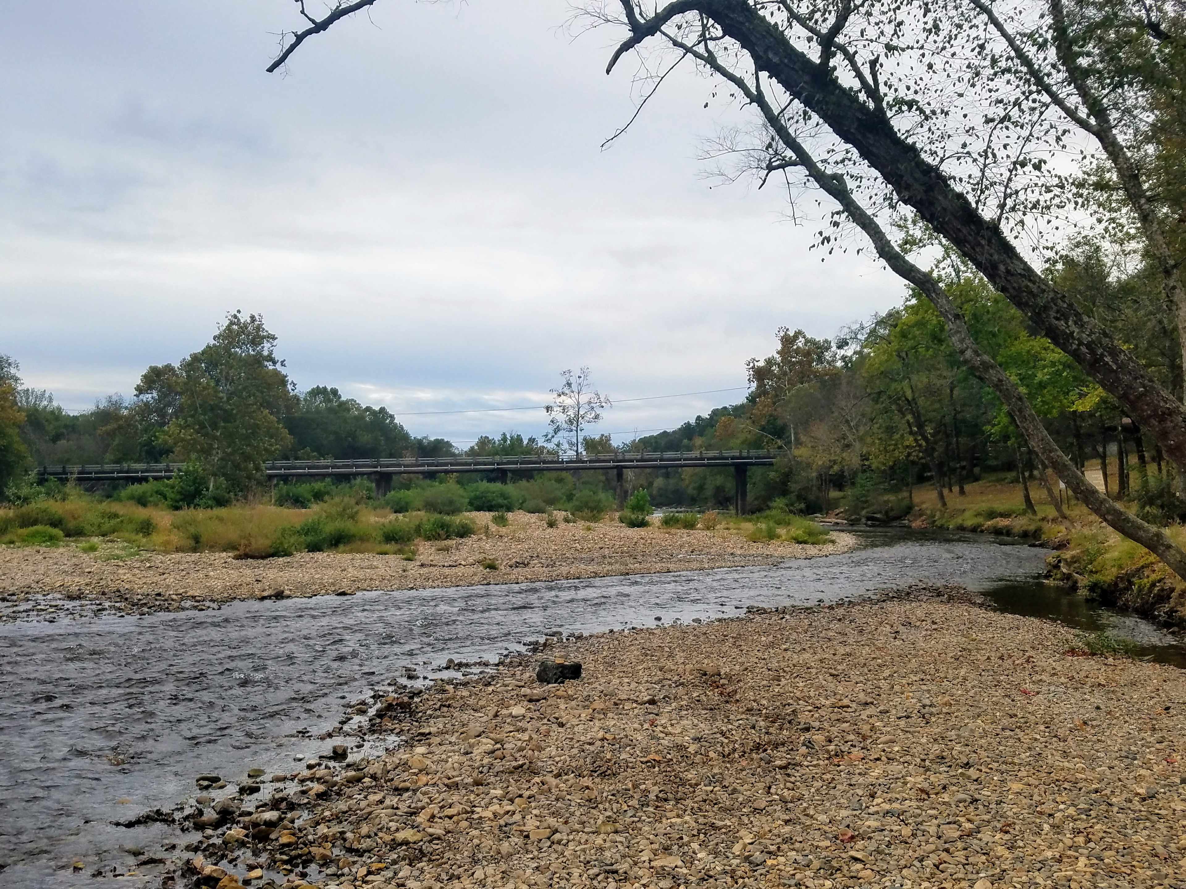 Put your camp chair in the water on the gravel bar.