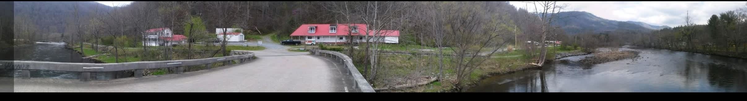 A picture of the property with our mountain in the background.  