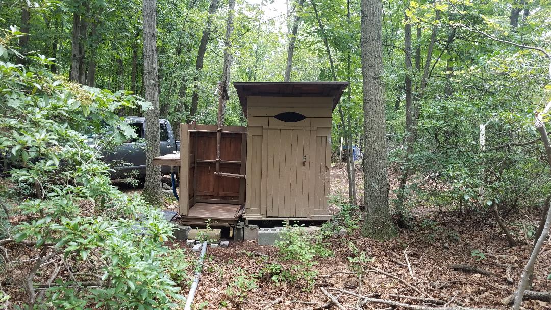 recently added camp shower and carry out out house