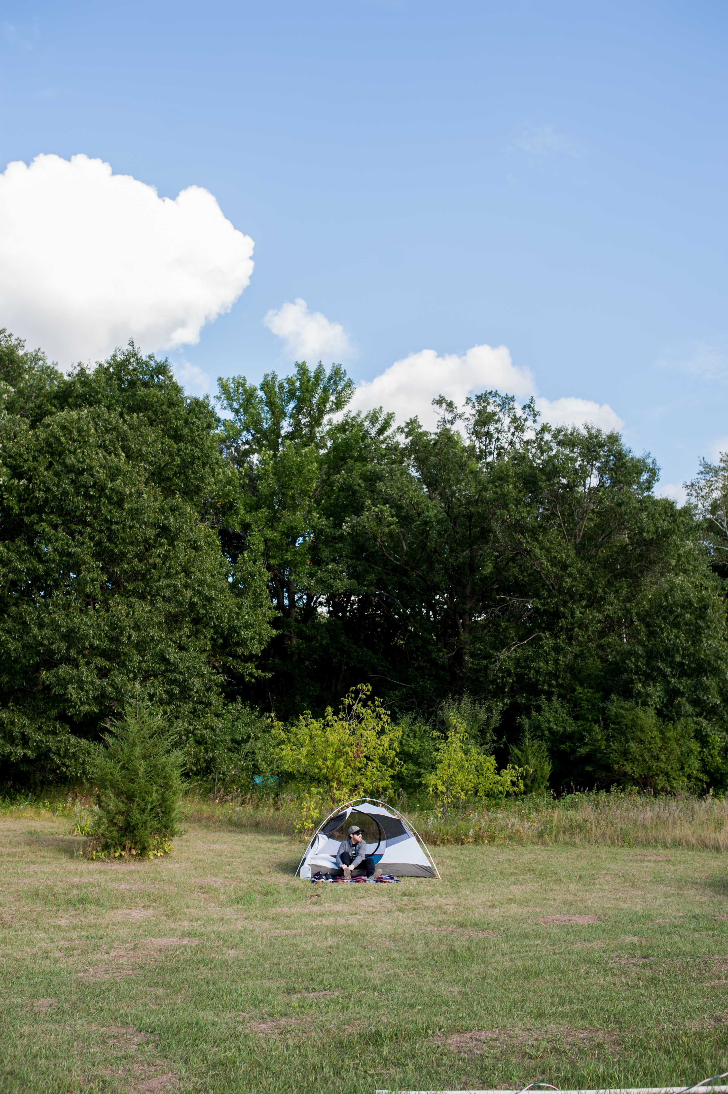 There is tons of space to relax at camp.