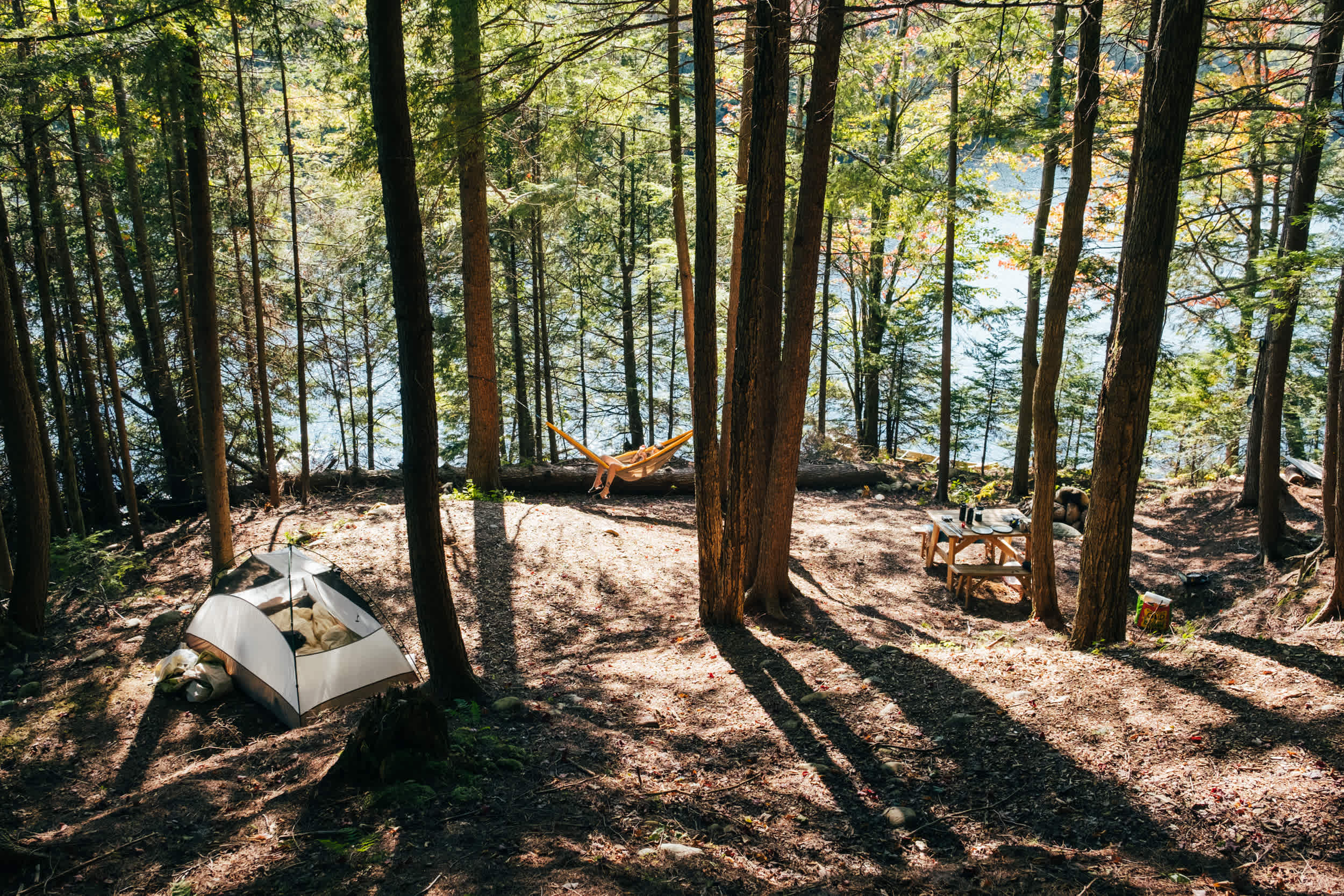Overview of our campsite