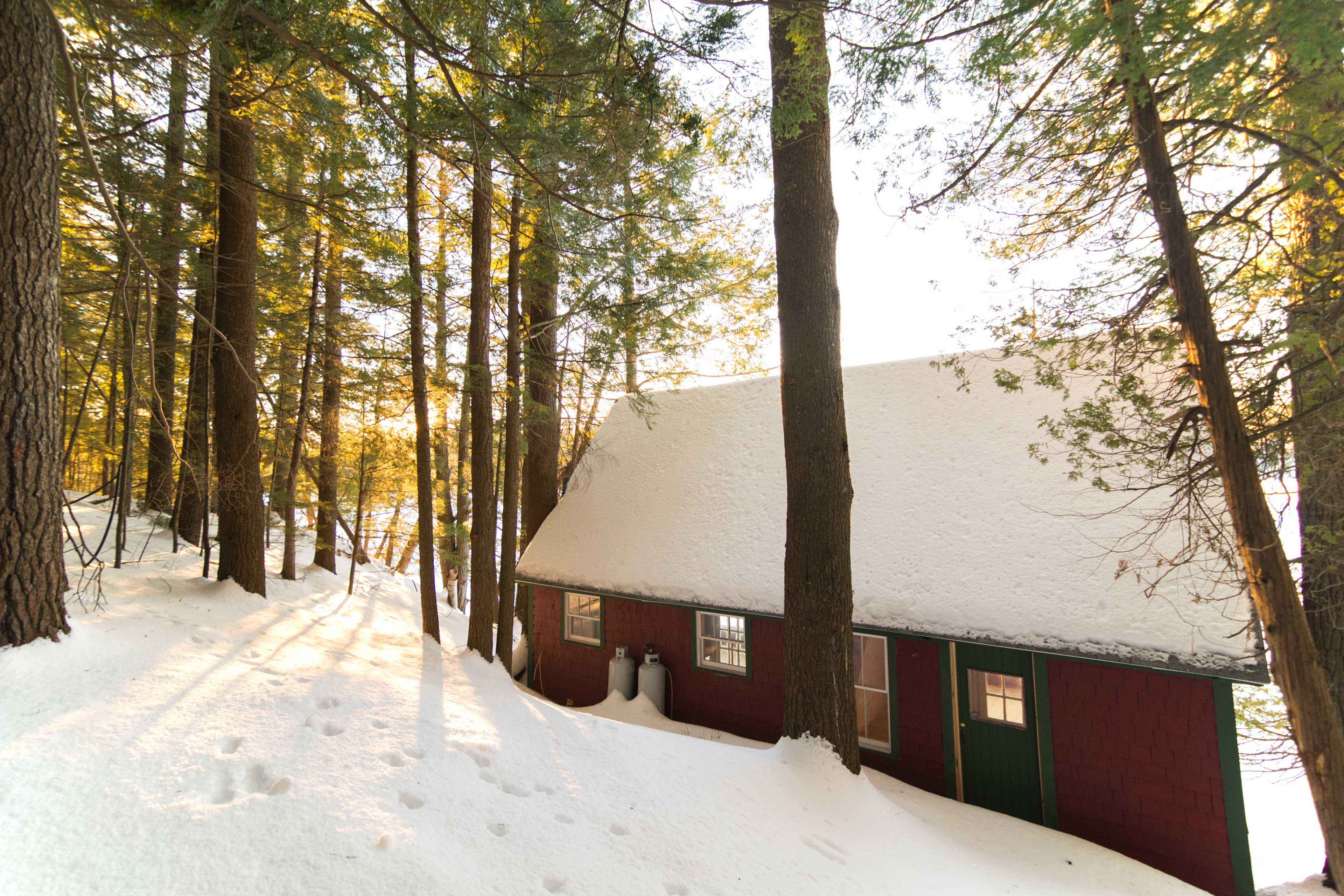 Cabin in winter