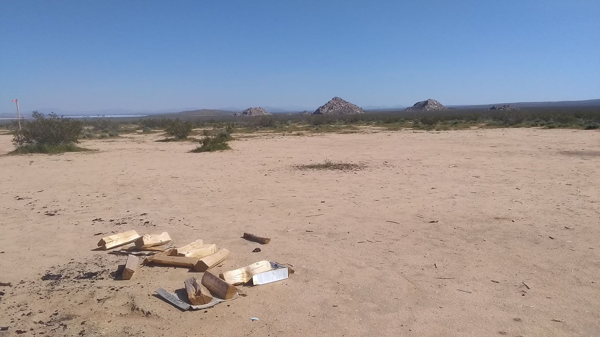 3 Peaks from the "Upper Campground" area (wood not included).