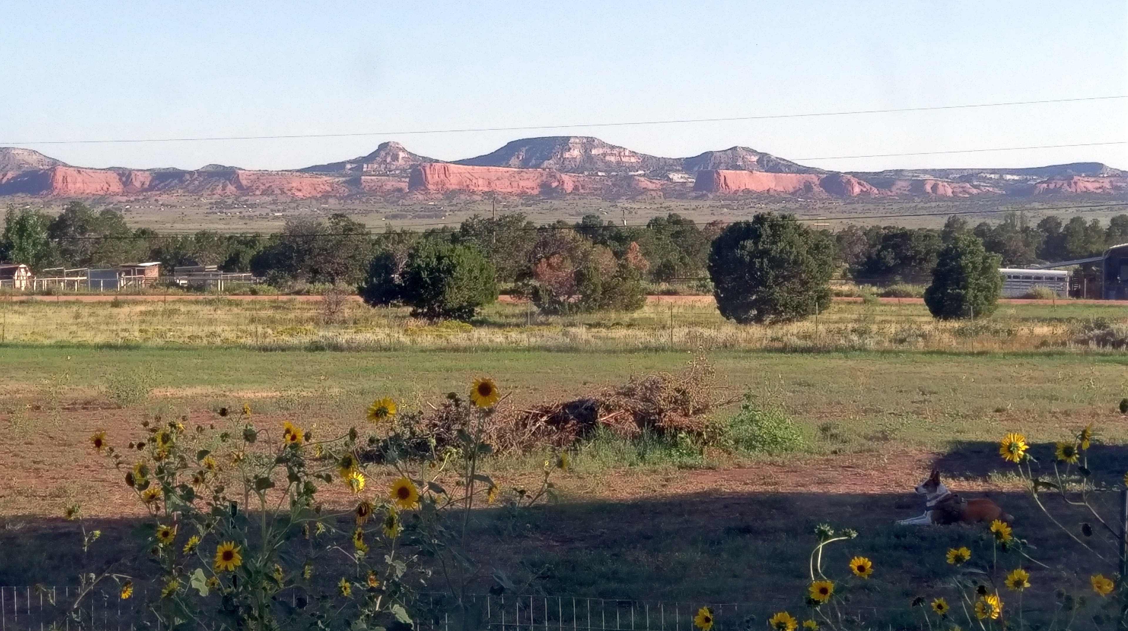 View from the camping site