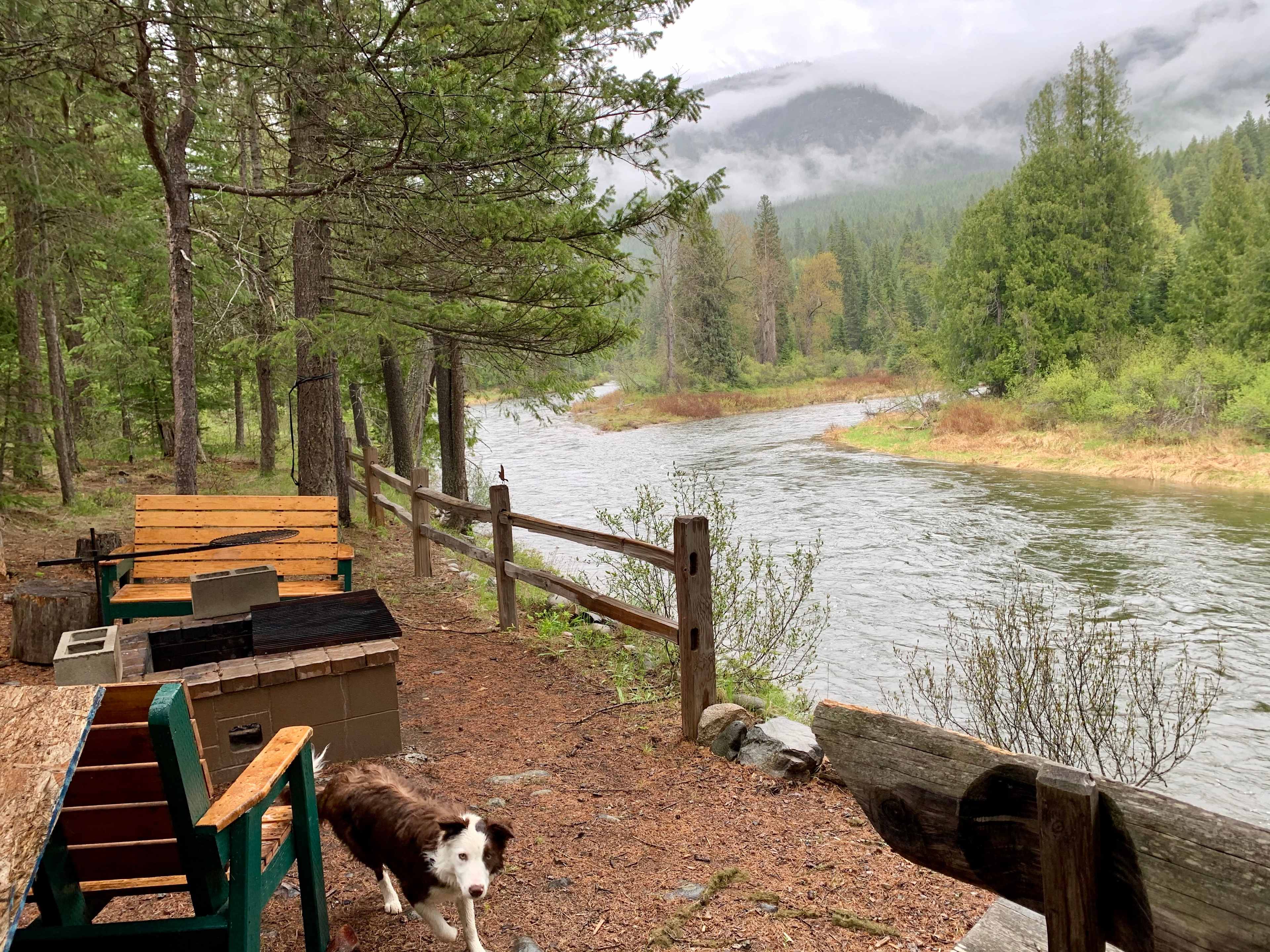 At the lookout from the cabin rental site.