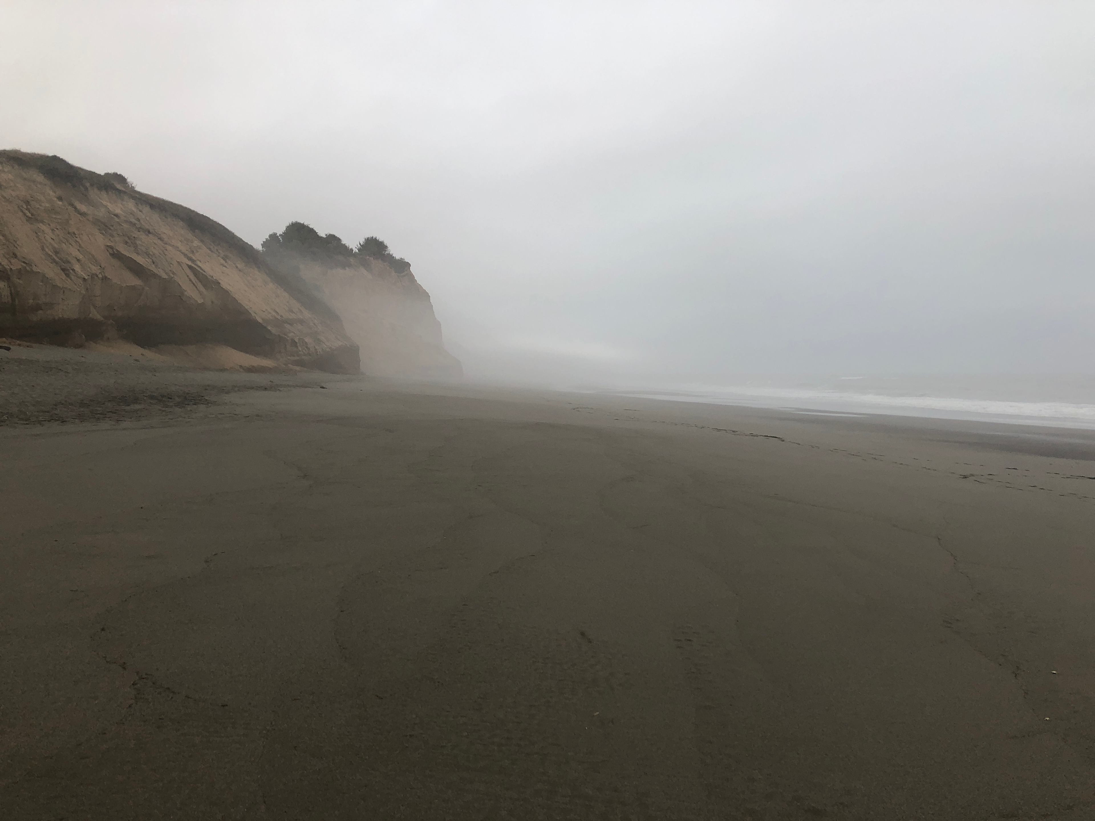 The beach is a one-mile walk from our property.