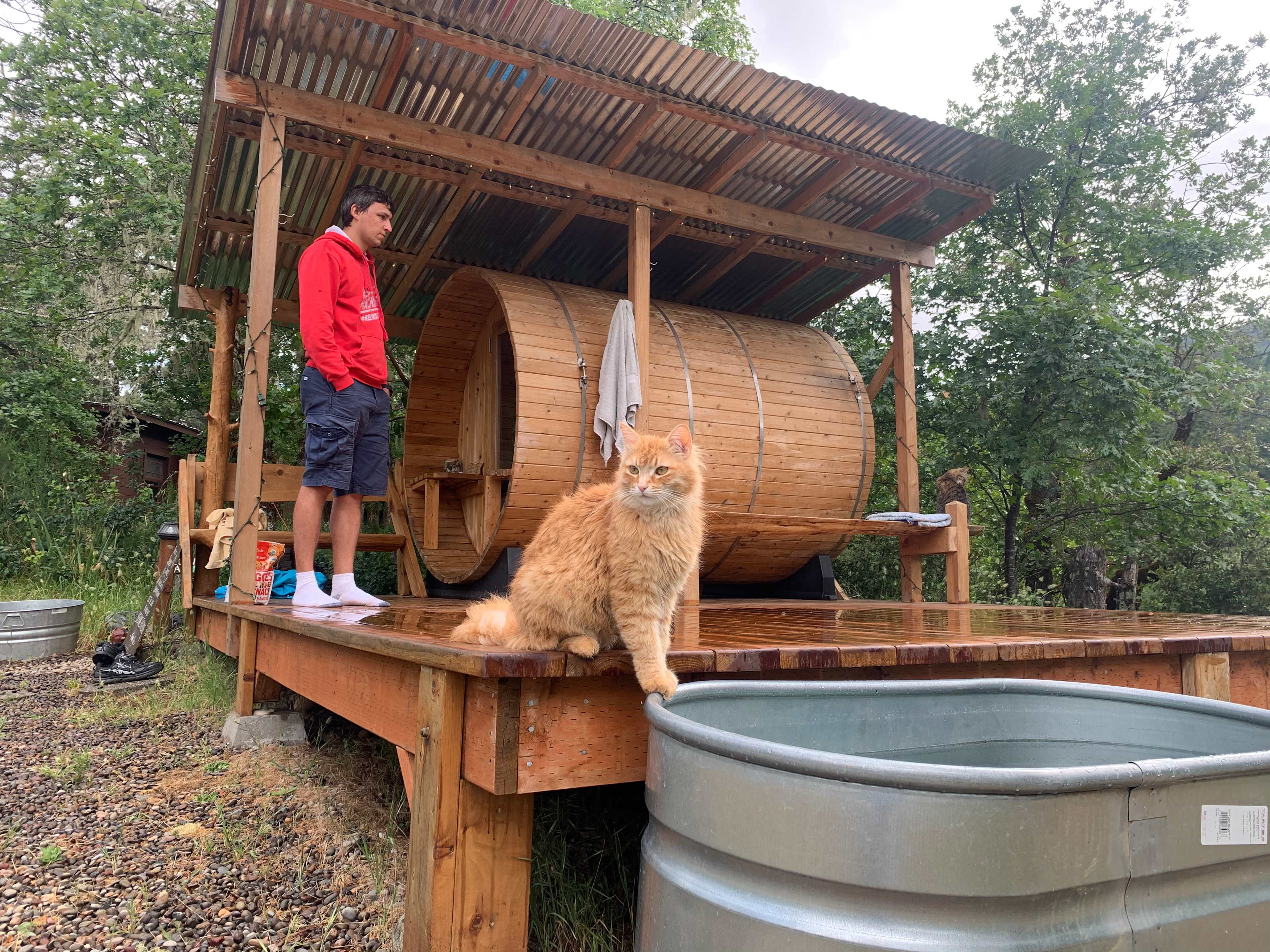 The local feline hosts took good care of us 
